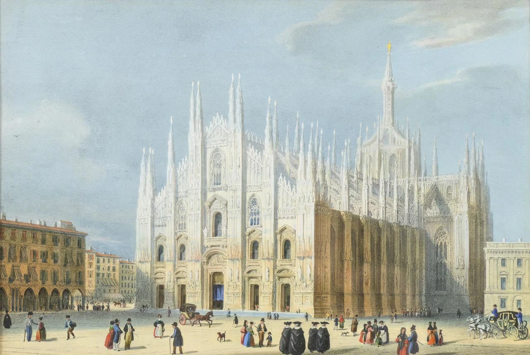 ANONYMOUS, ANONYMOUS, ANONYMOUS, View of Milan Cathedral