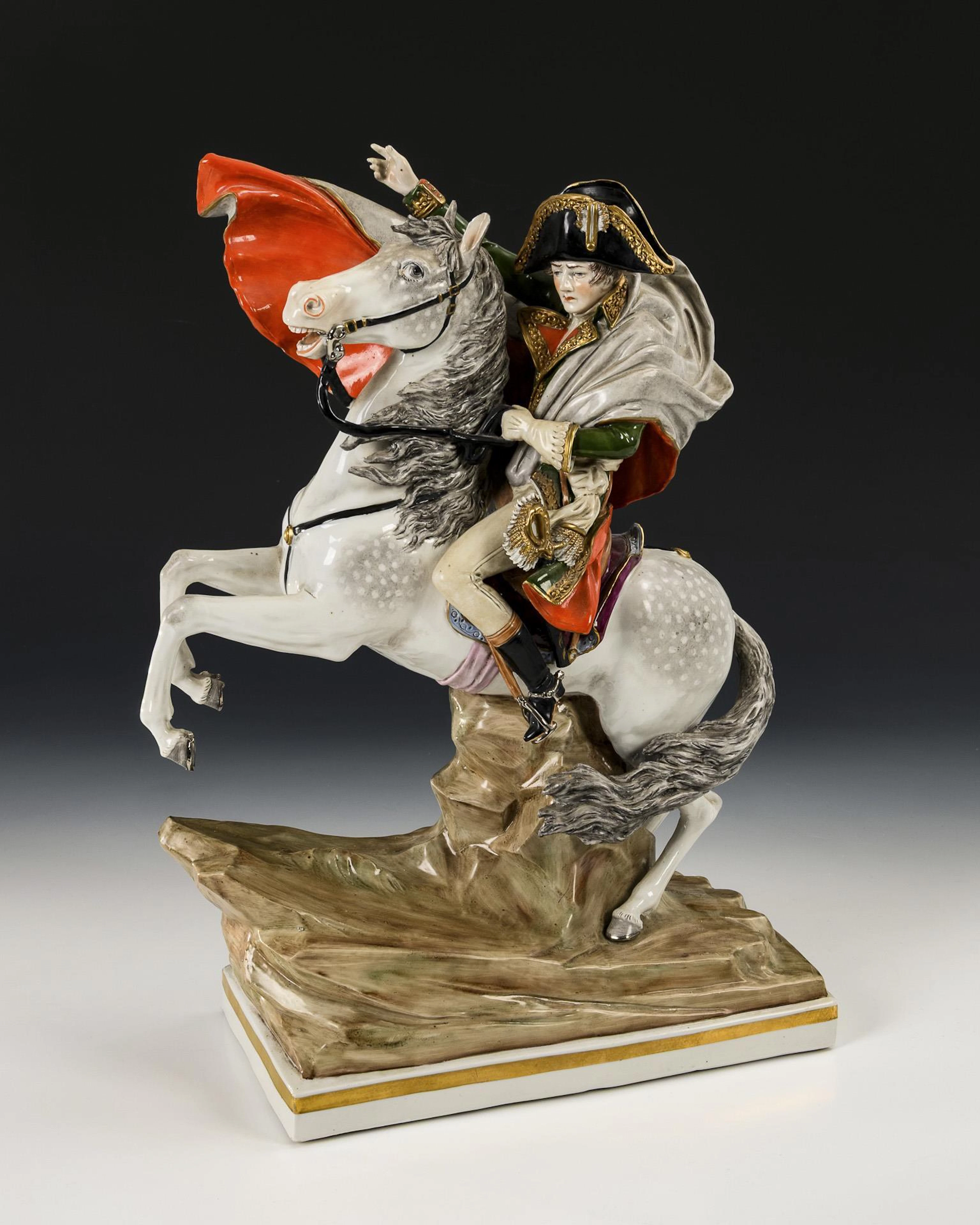 Napoleon on horseback. Sitzendorf.