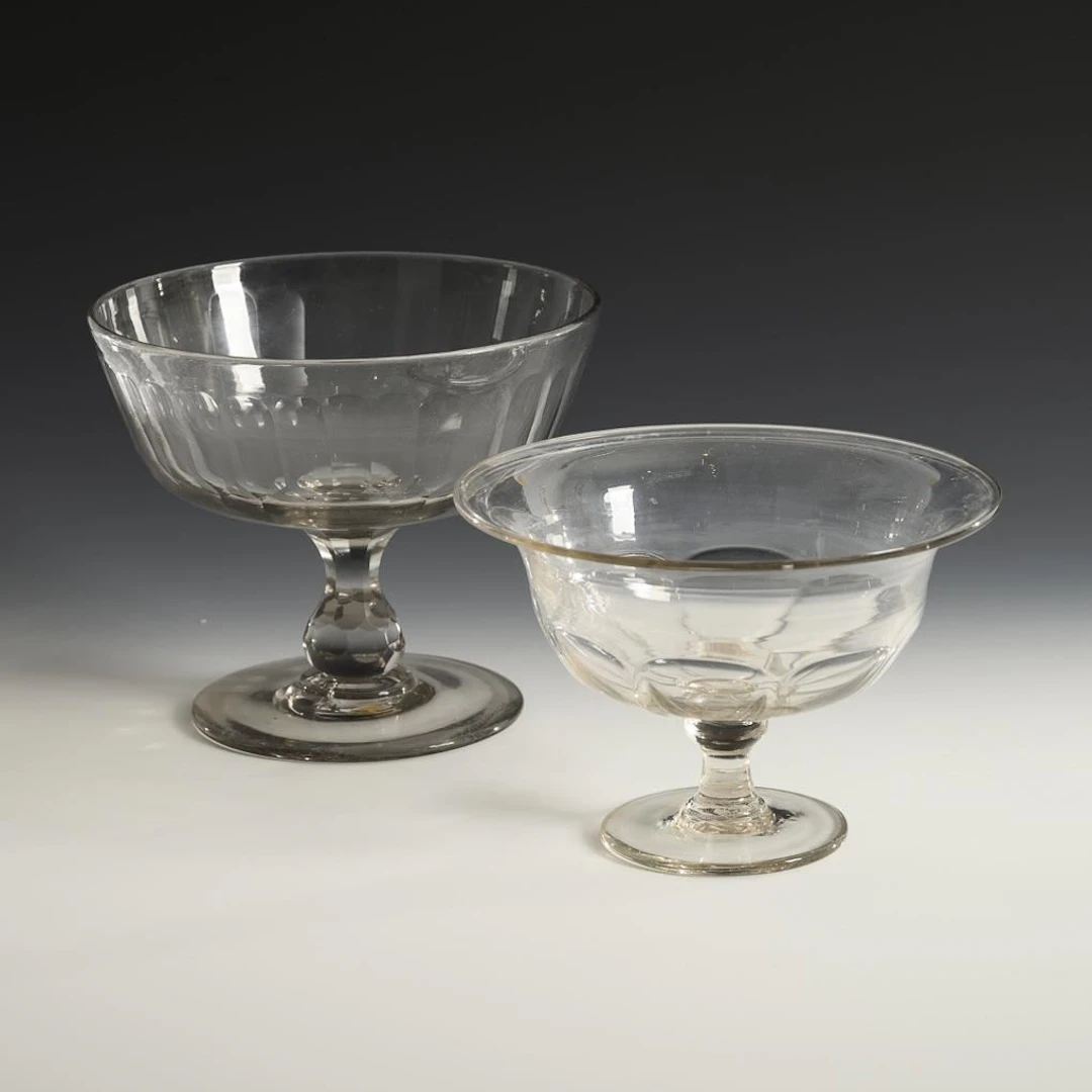 2 Biedermeier table centerpieces.