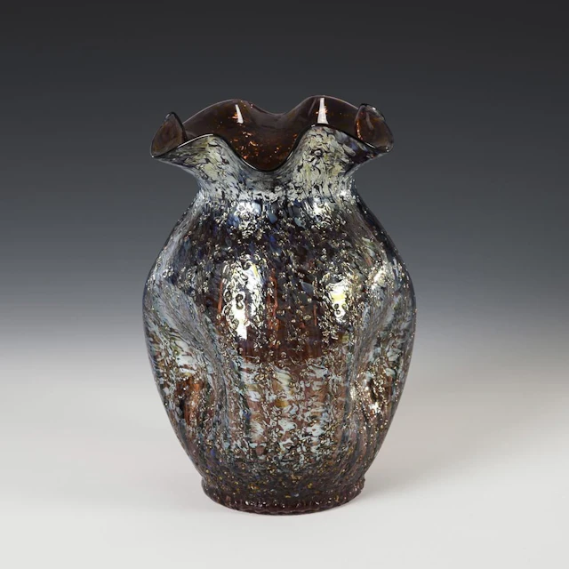 Art Nouveau vase. Dugan Glass Company.