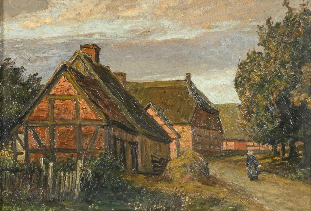 Monogramist "GR": Old Farmstead