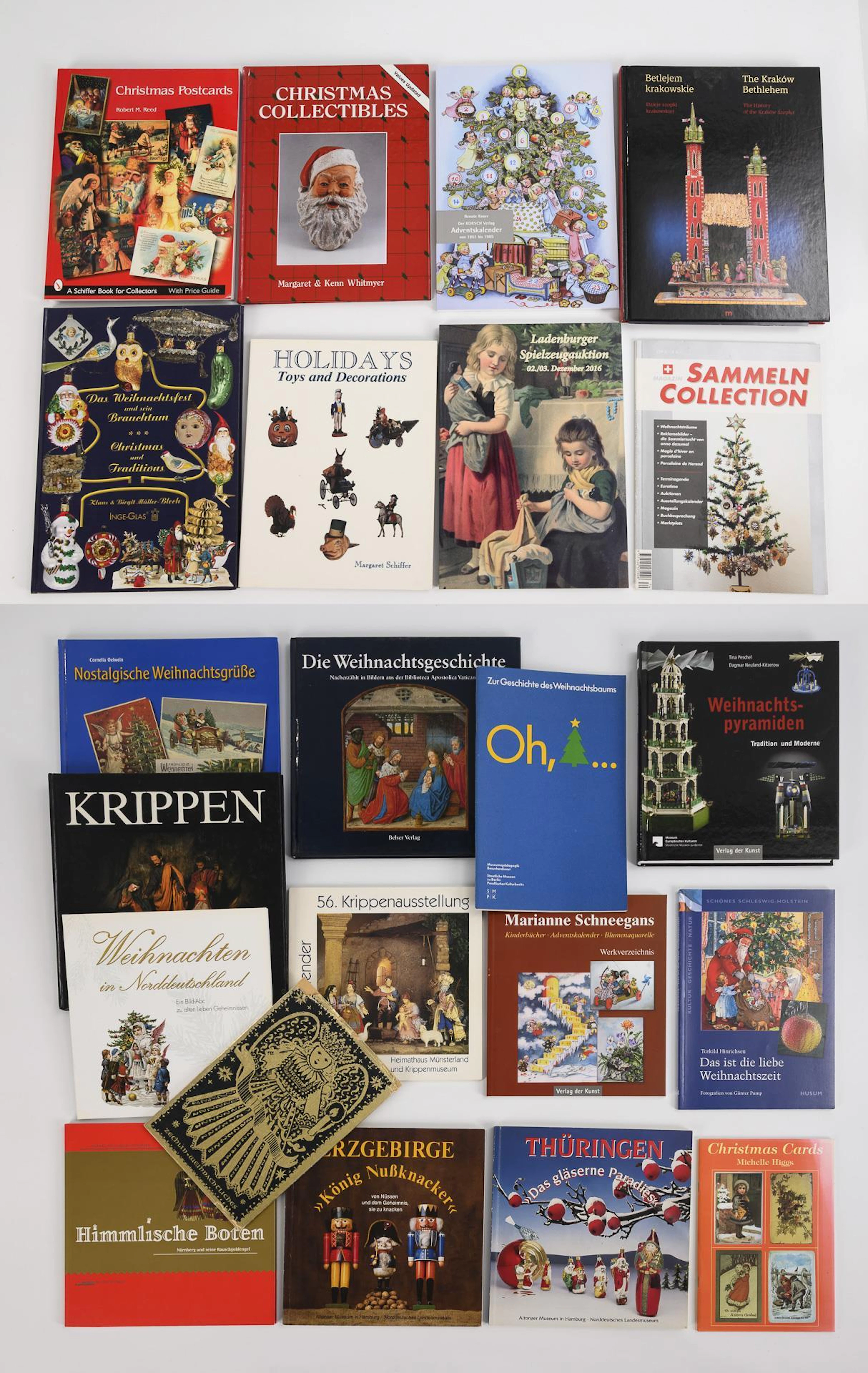 Collector's collection of Christmas-themed literature: 22 books.
