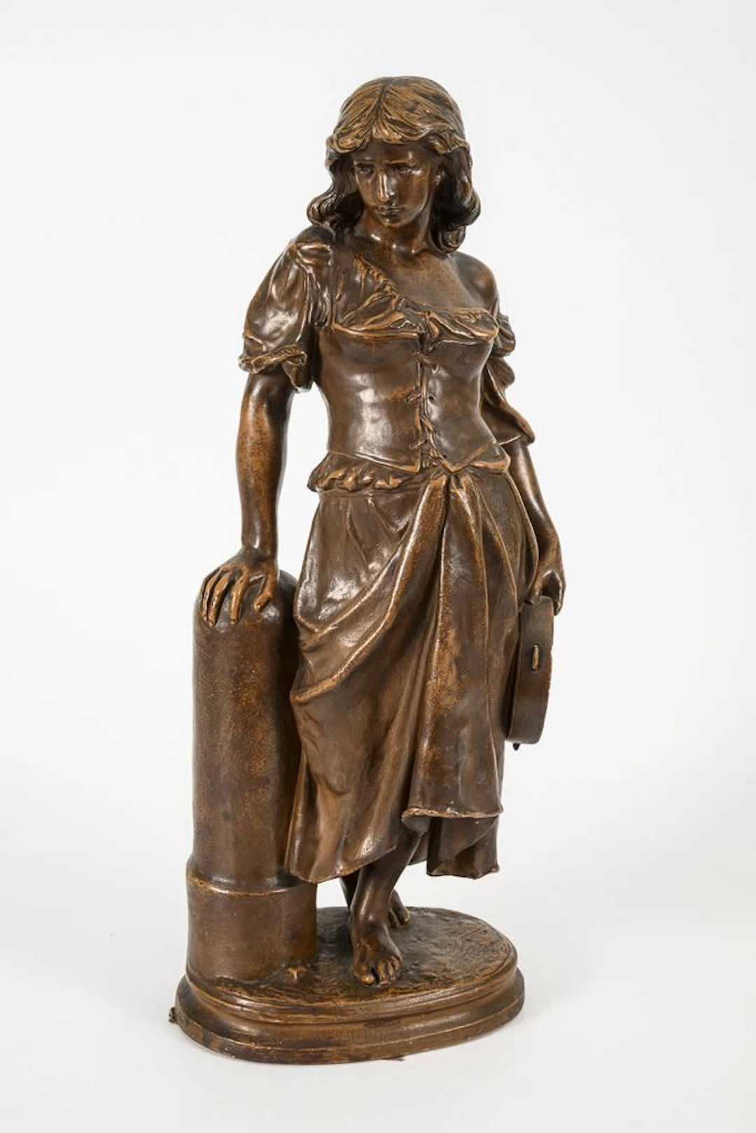 Figure "Gypsy Woman with Tambourine". Sèvres.