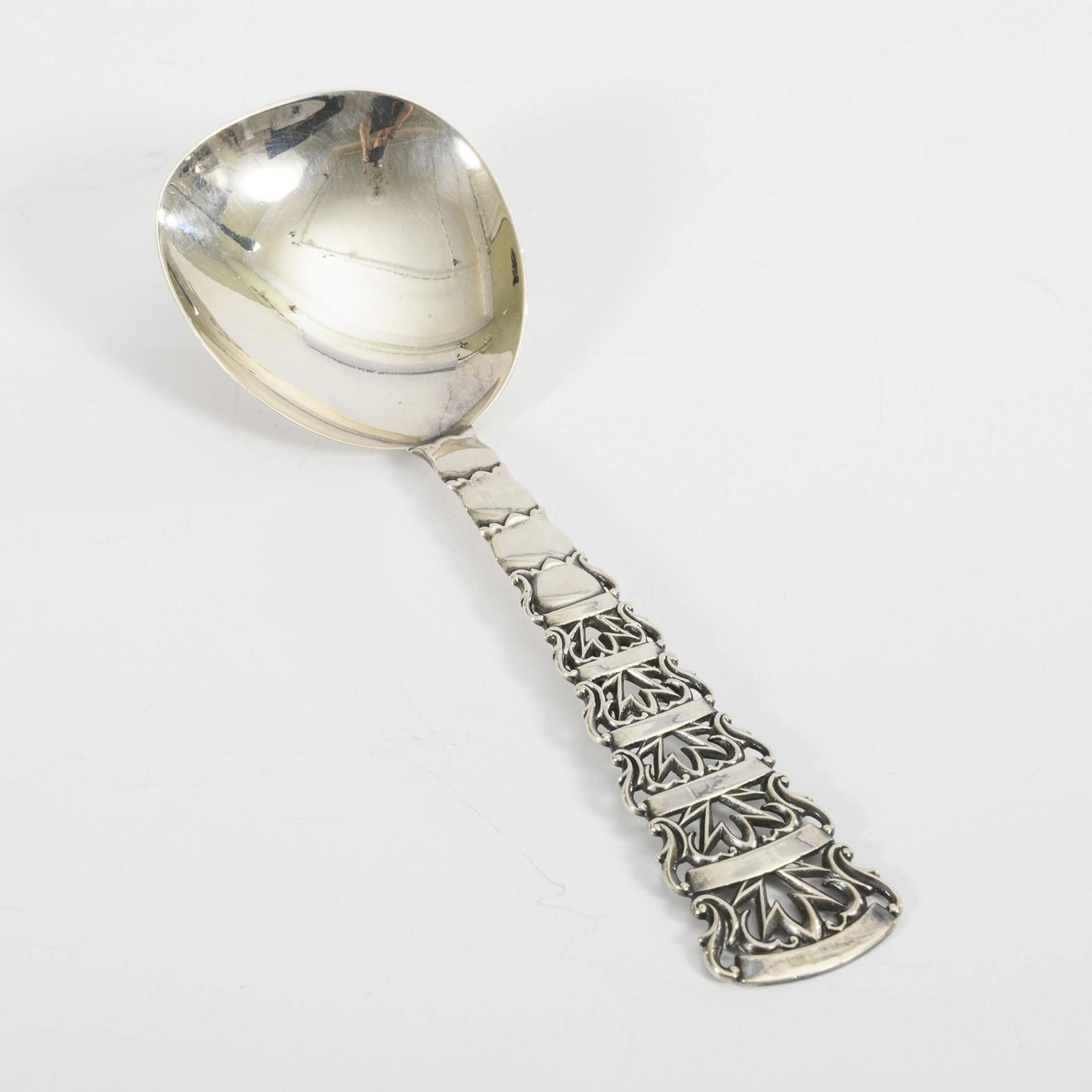 Silver Art Deco spoon. Bruckmann & Söhne, Heilbronn.