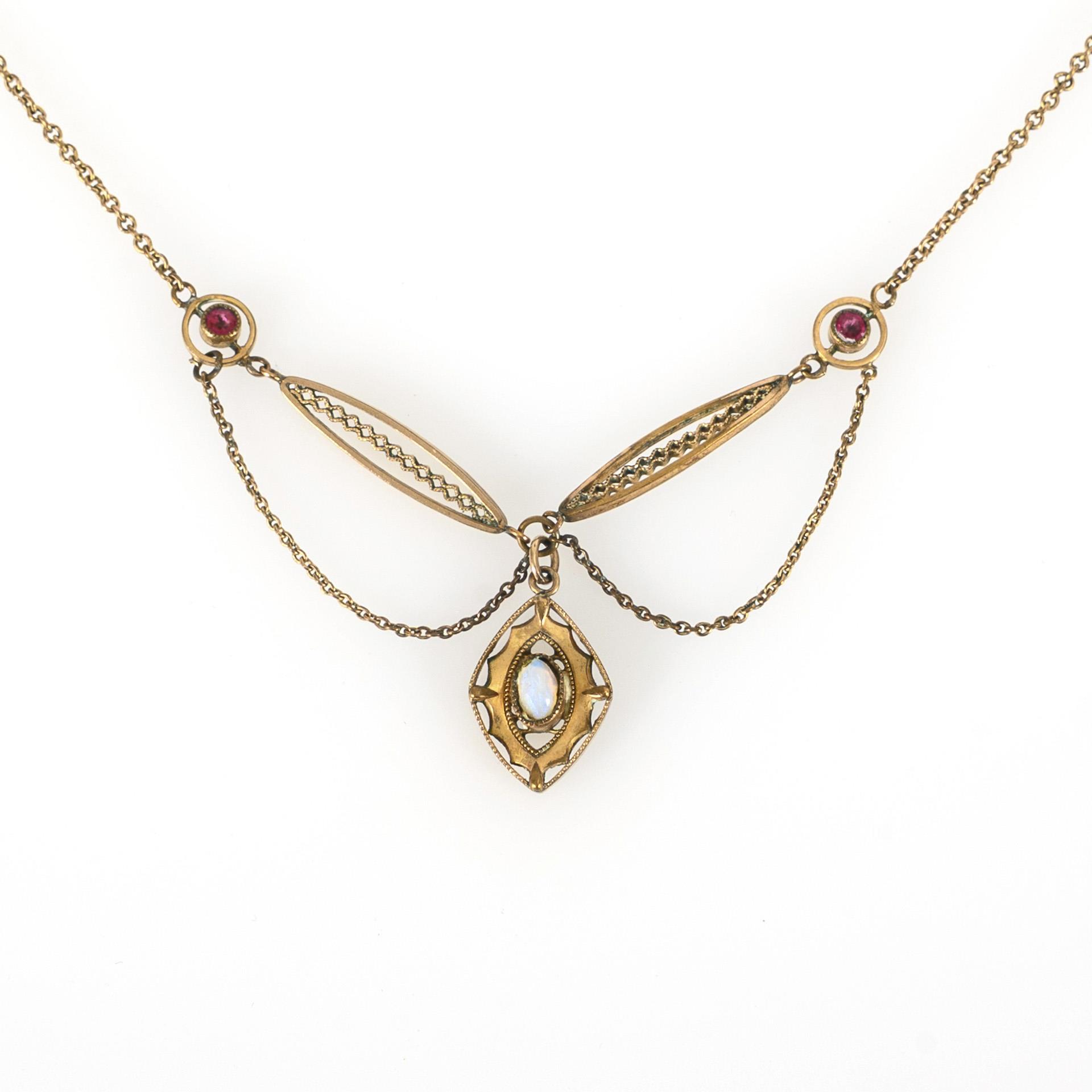 Art Nouveau necklace.