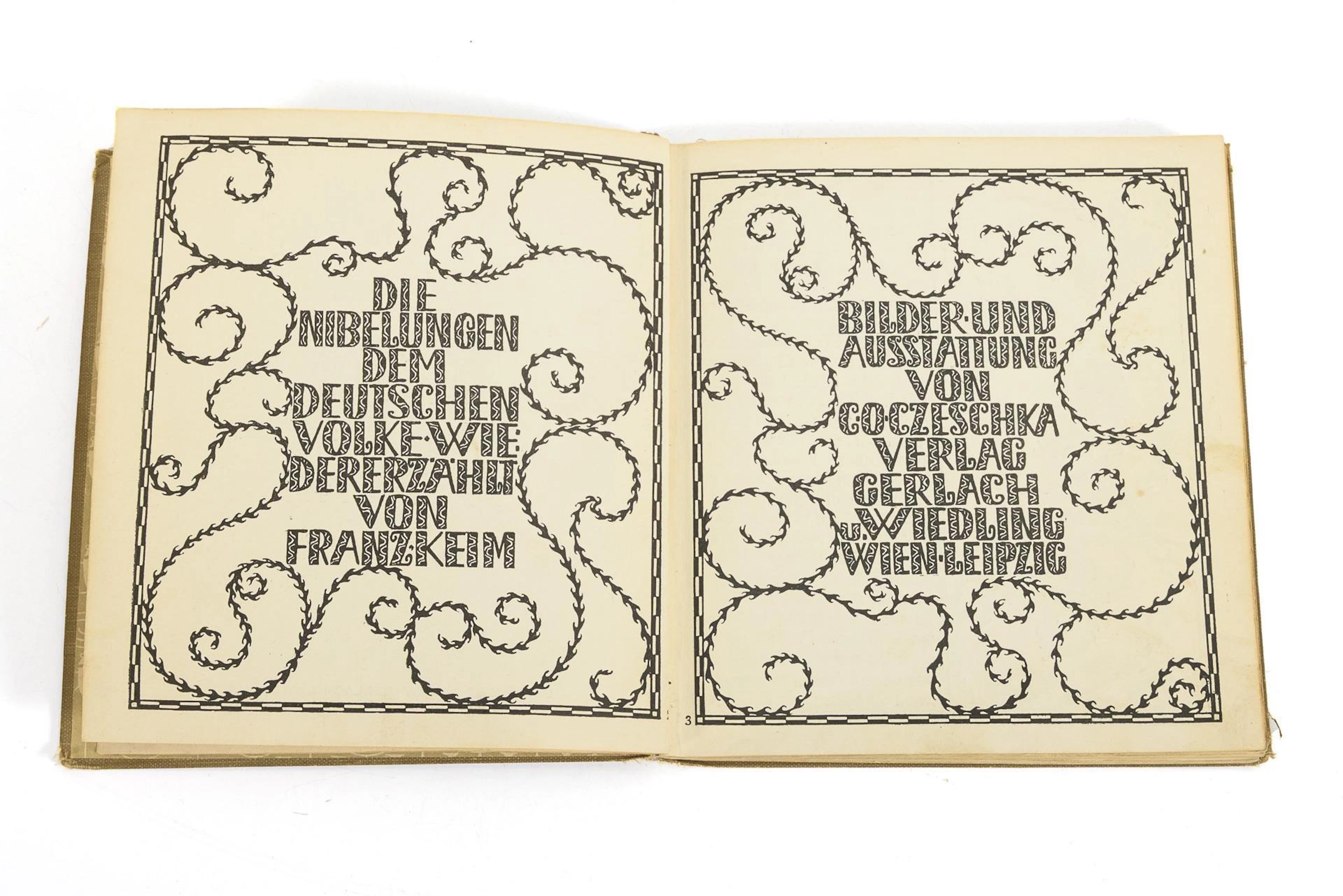 "Die Nibelungen" - Art Nouveau book