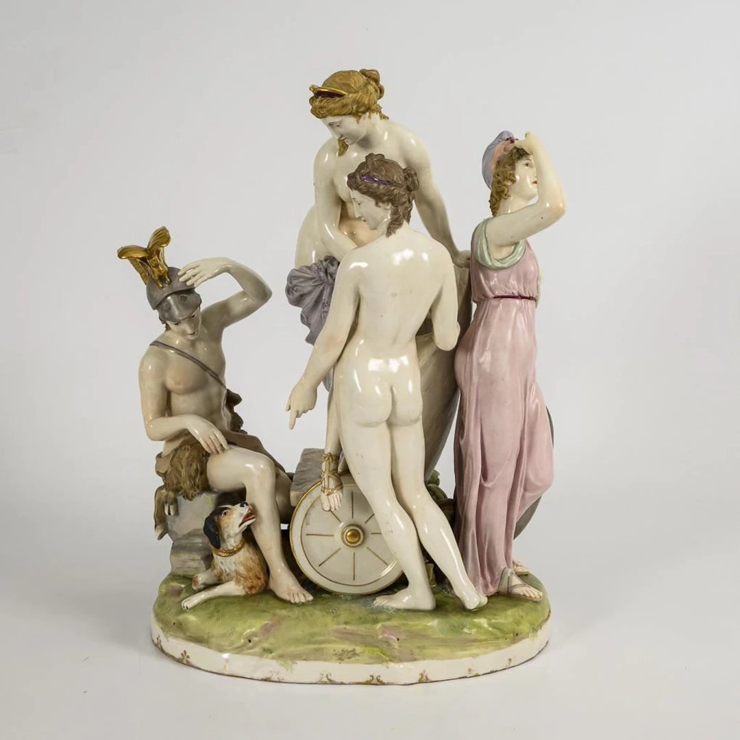 Mythological figure group. Ernst Wahliss, Vienna.