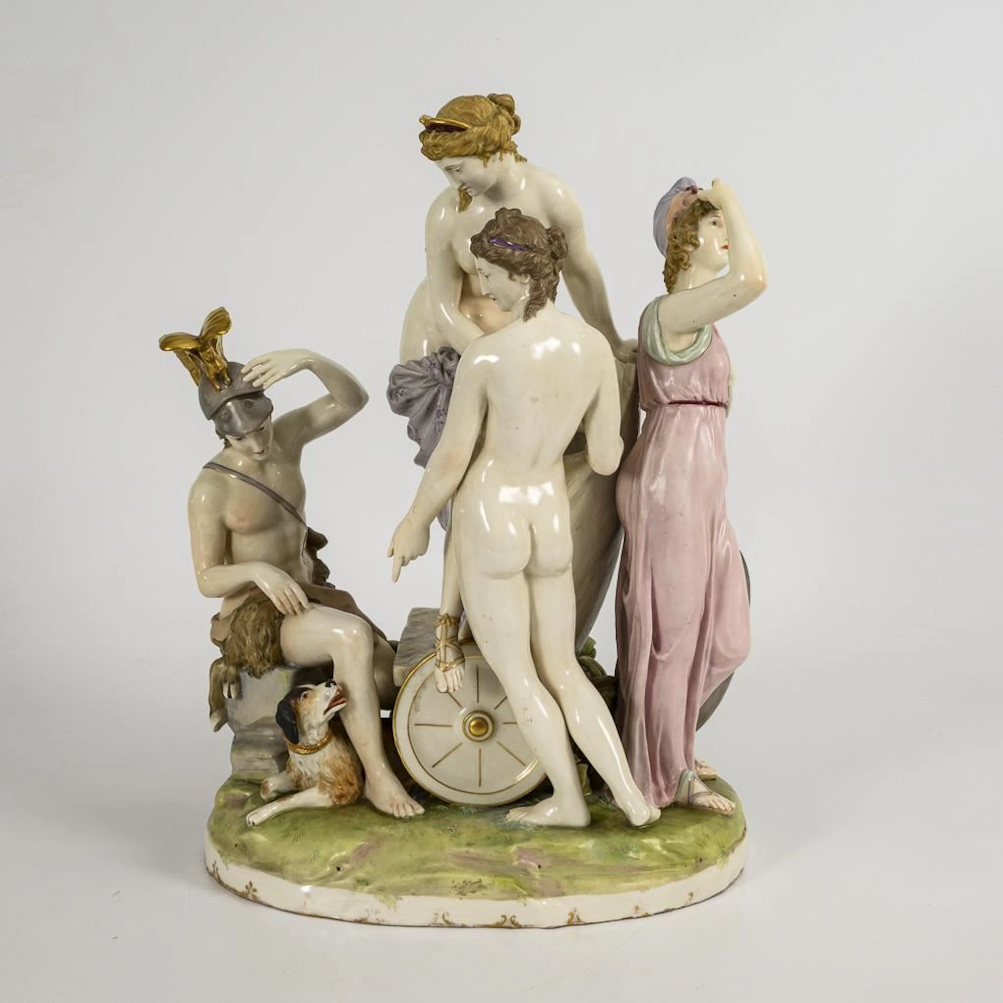 Mythological figure group. Ernst Wahliss, Vienna.