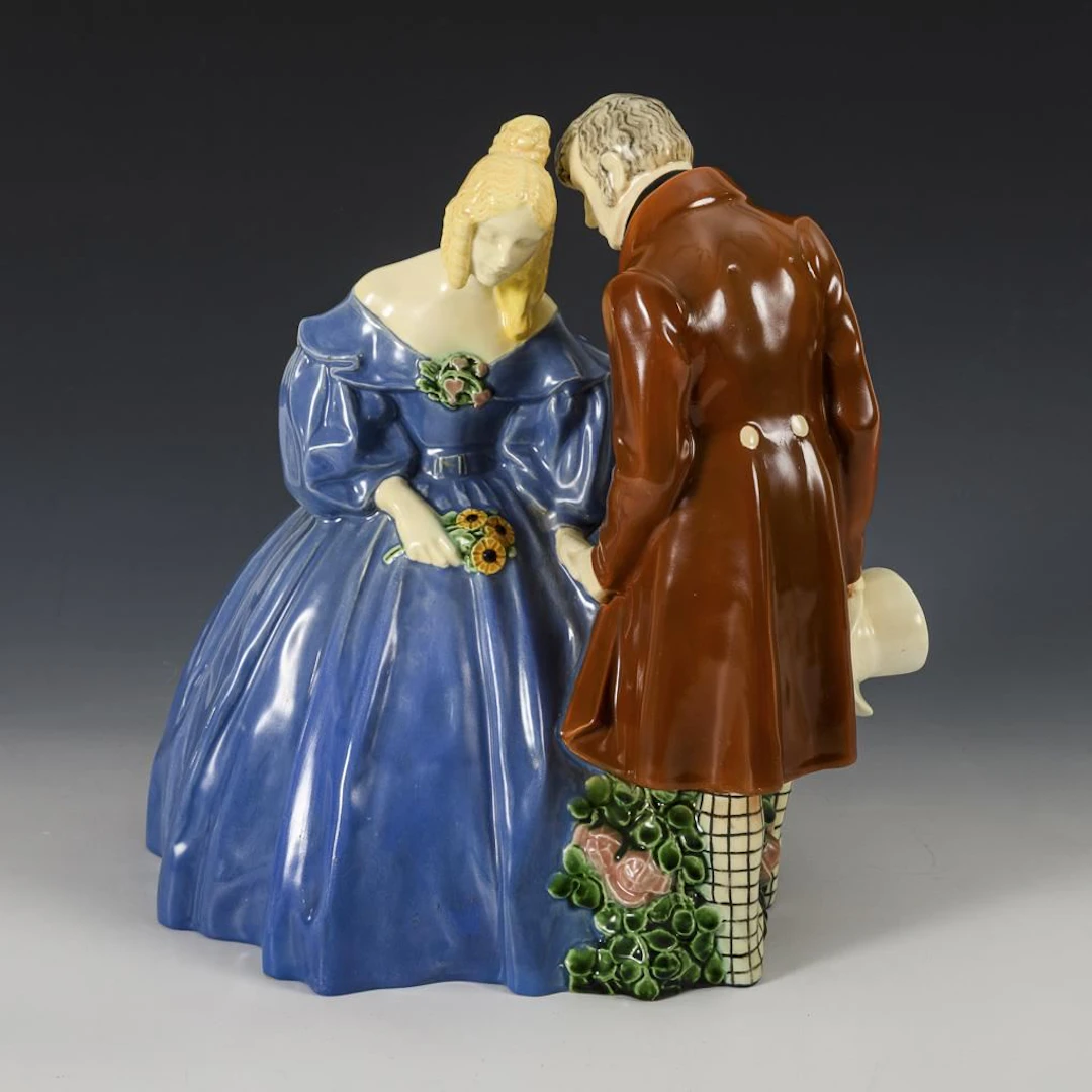 Lovers. Viennese ceramics.