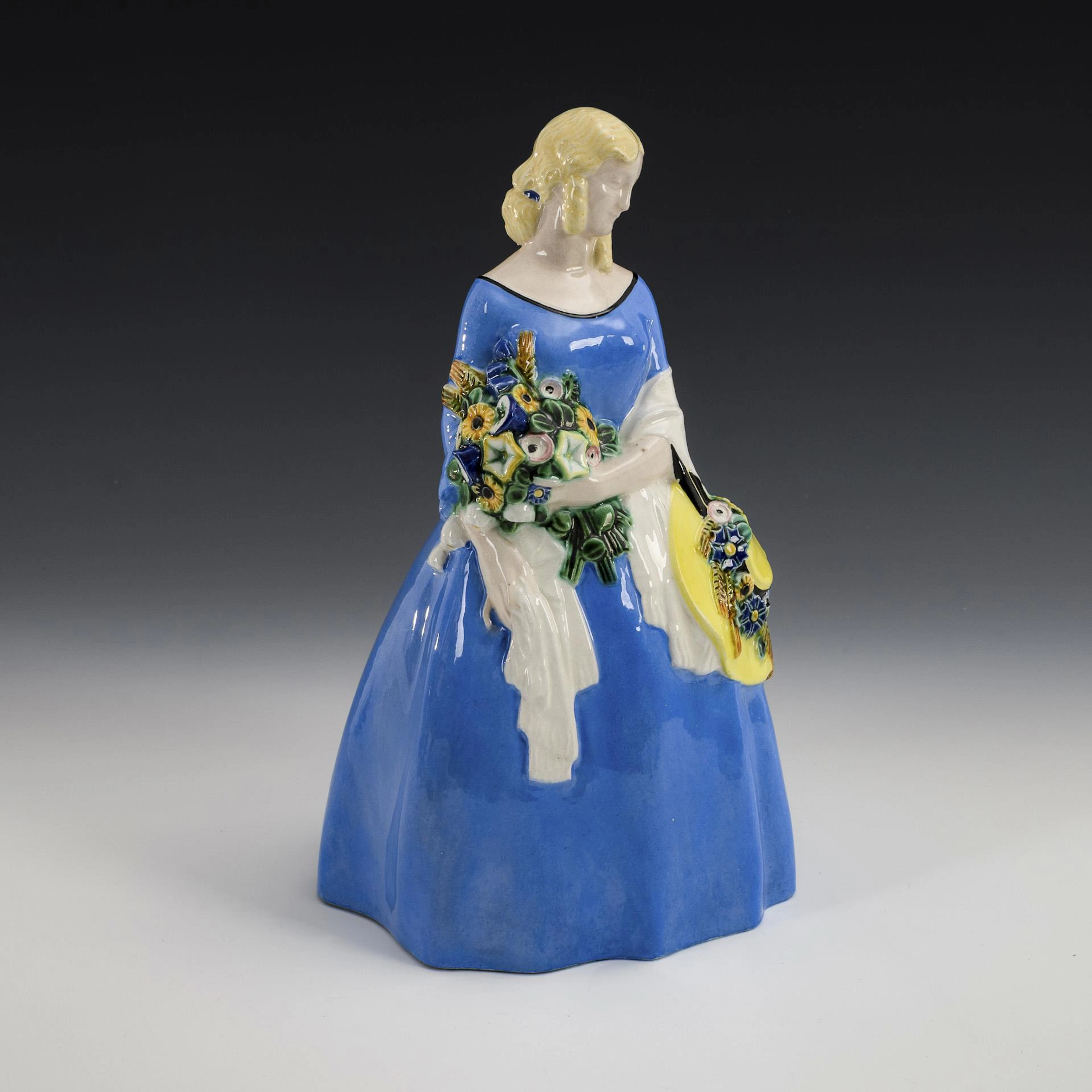 Art Nouveau seasonal figurine "Summer". Viennese ceramics.