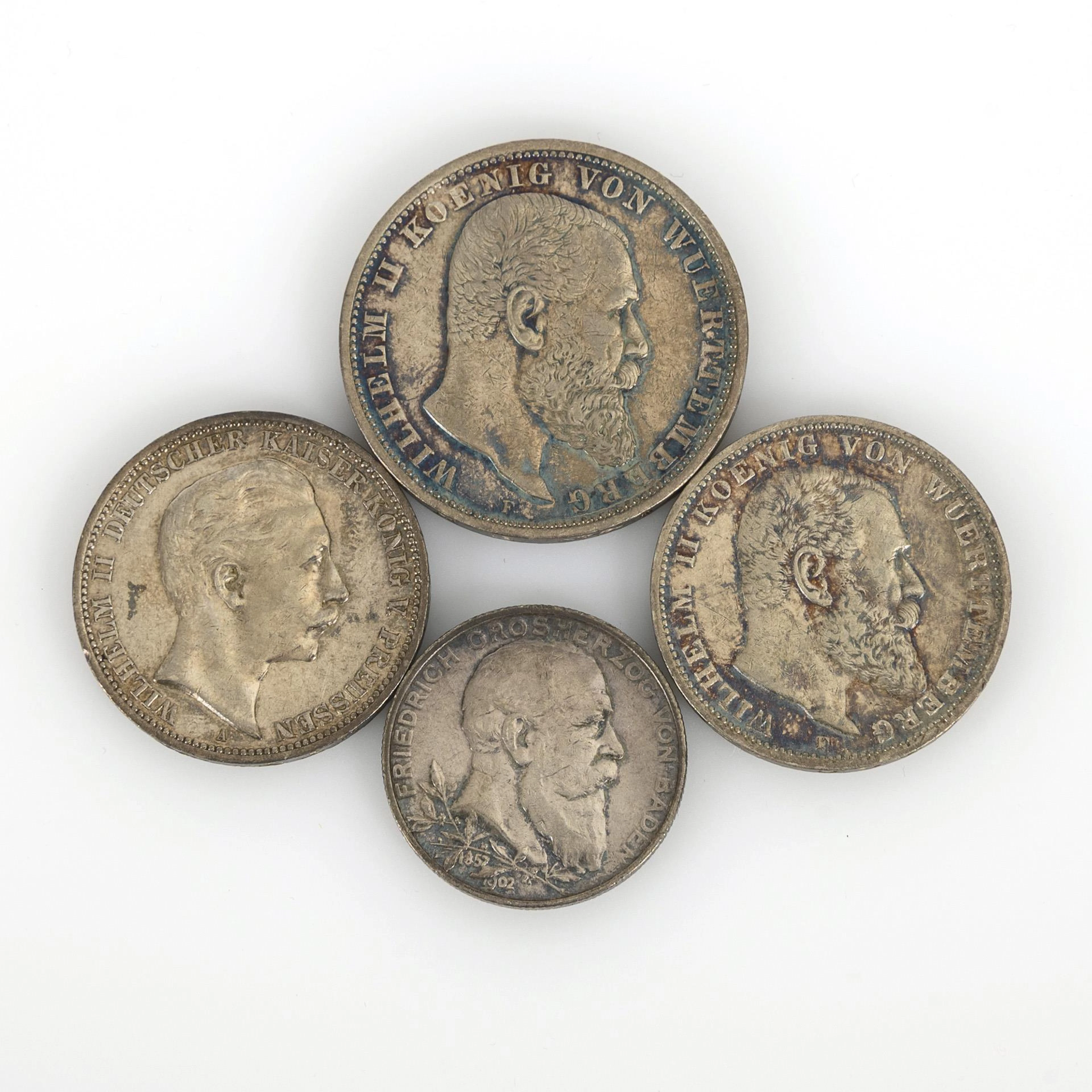4 coins German Empire.