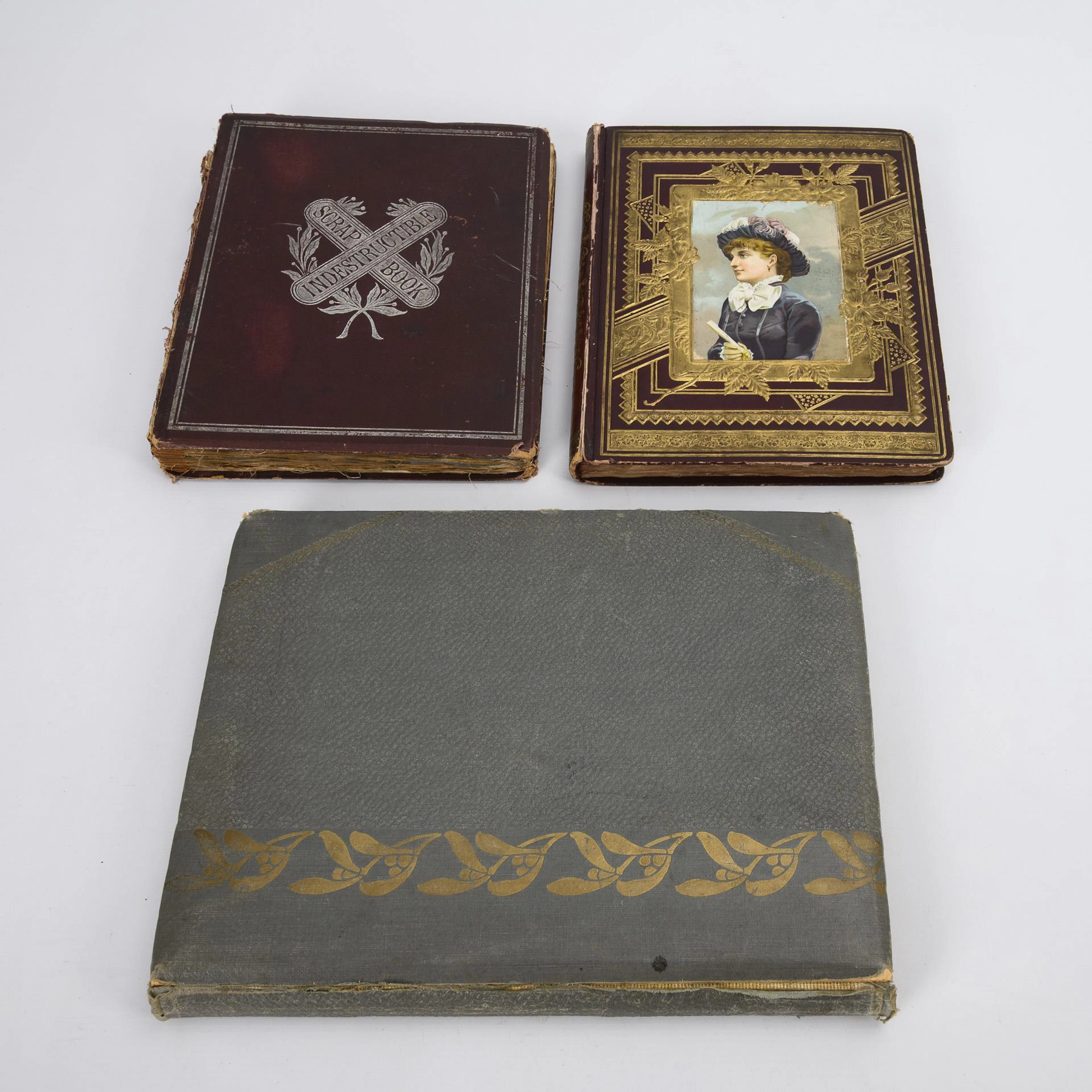 3 albums of luxury papers.