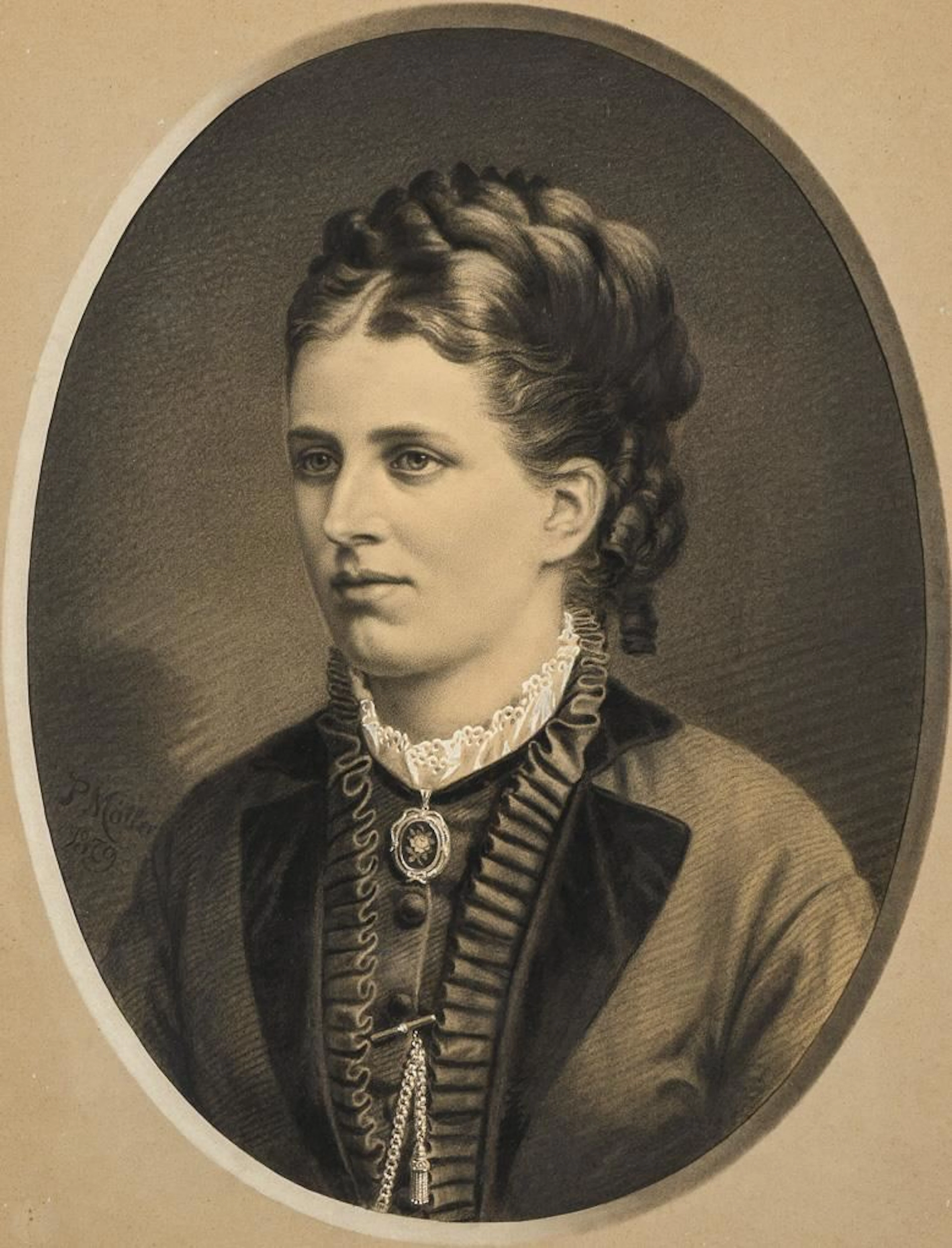 MÖLLER, P. MÖLLER, P. MÖLLER, P. Portrait of a Woman