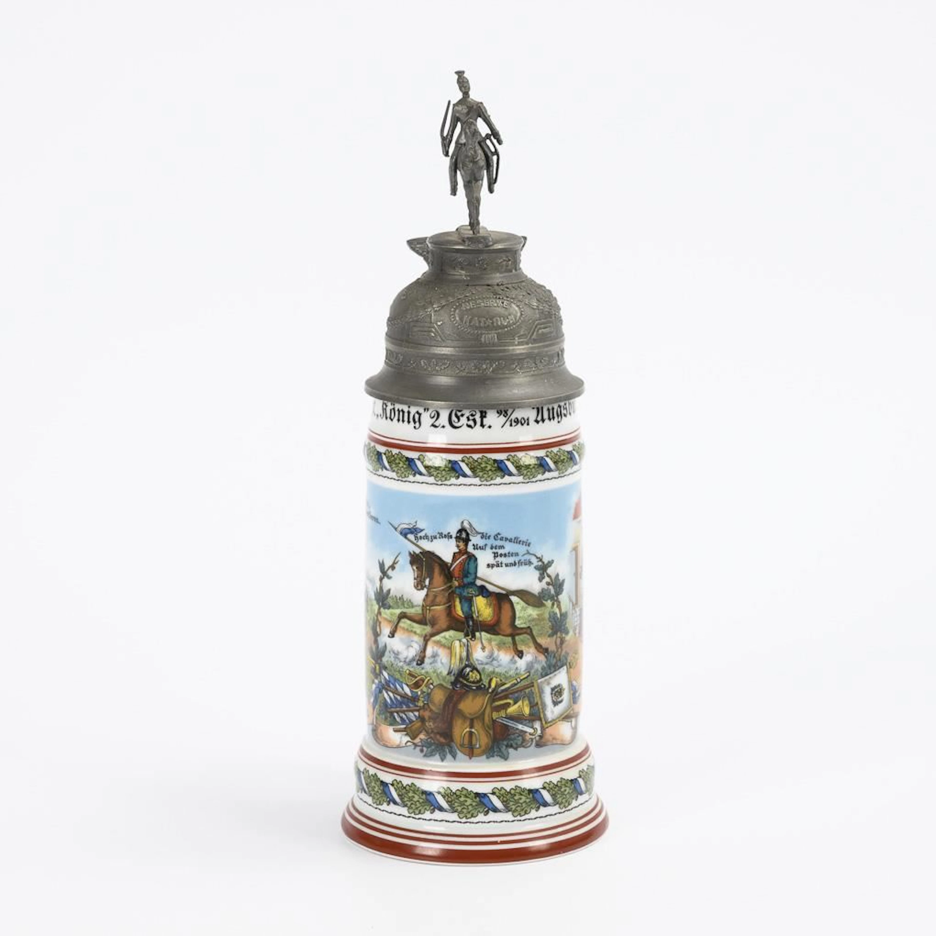 Augsburg and Neu-Ulm Reservist Jug, 1898–1901, Royal Bavarian 4th