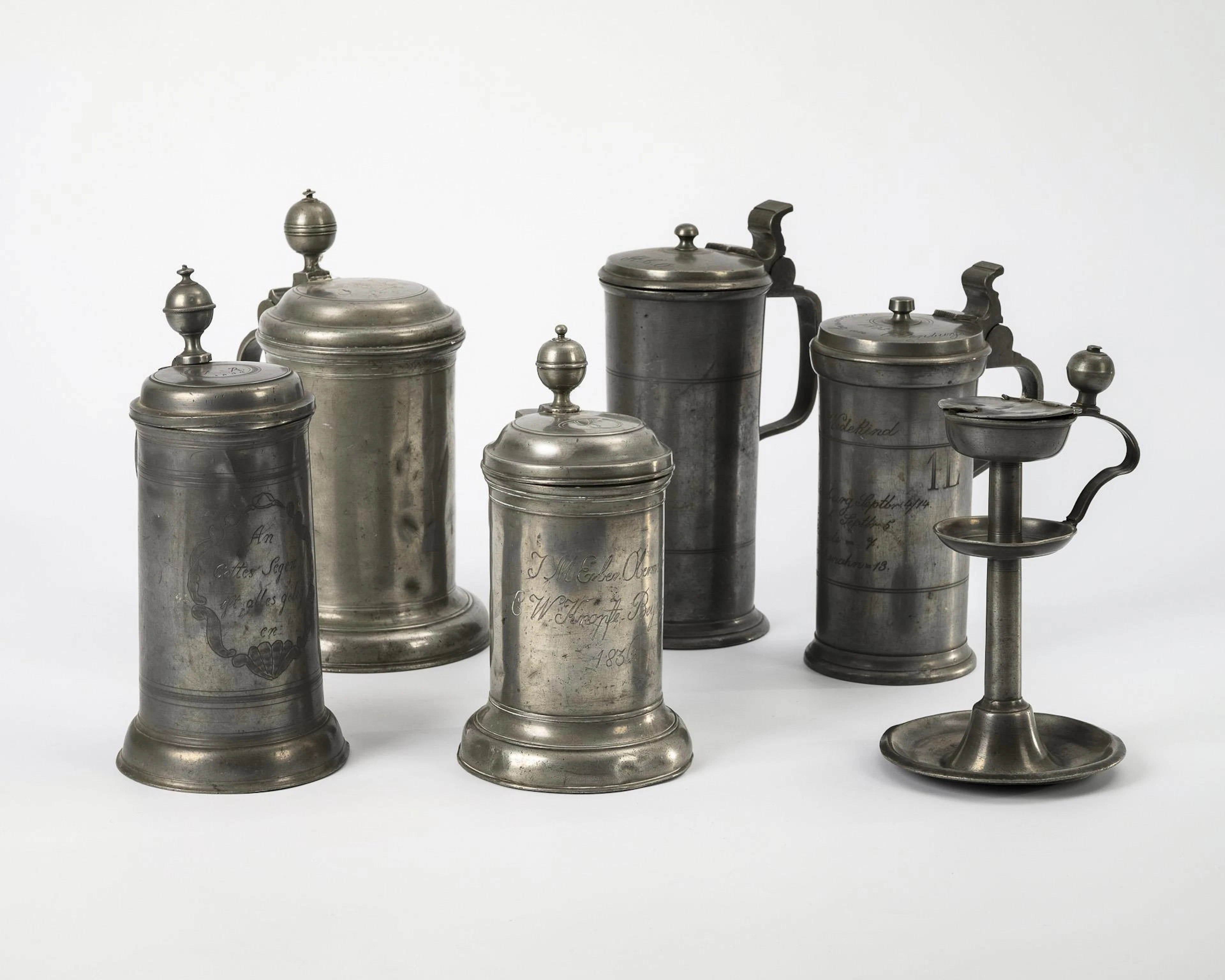 6 parts pewter.