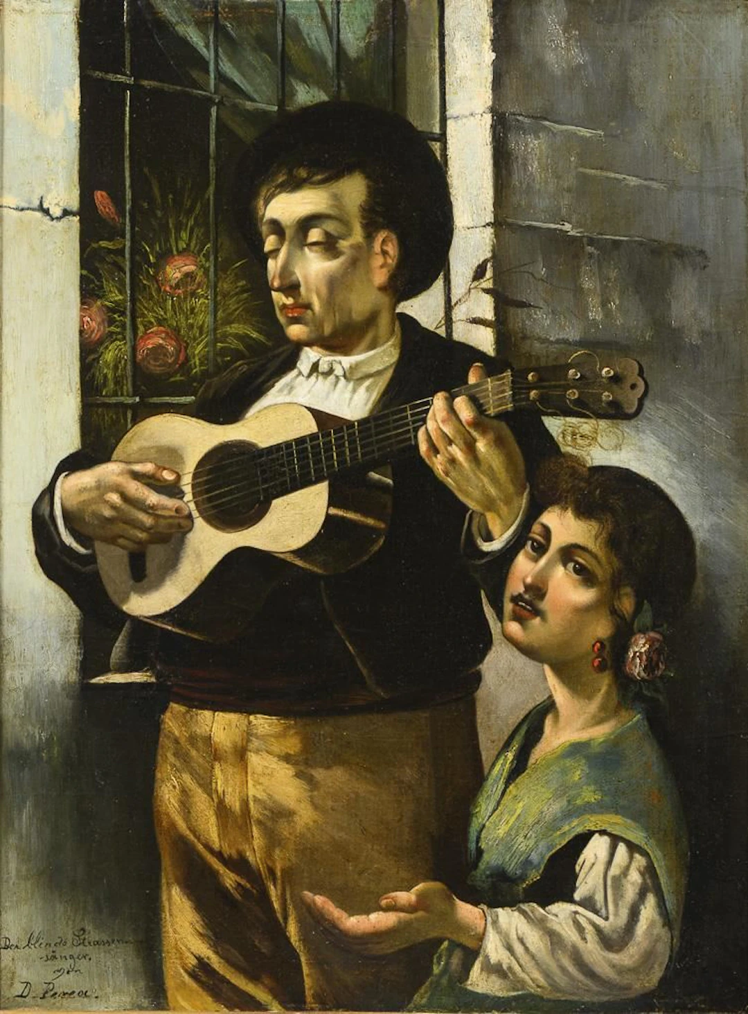 "The Blind Street Singer".