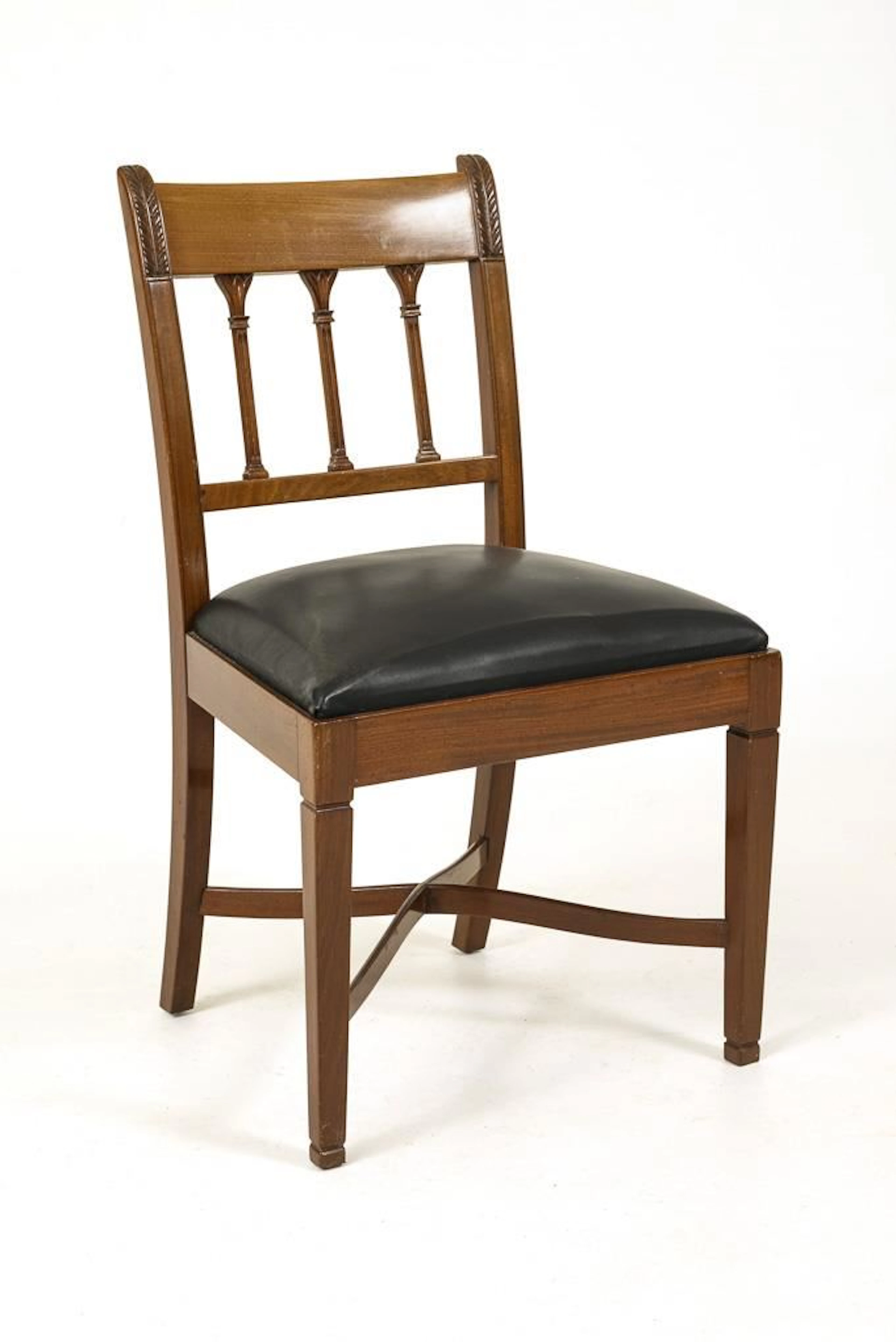 Mahogany chair in the Biedermeier style.