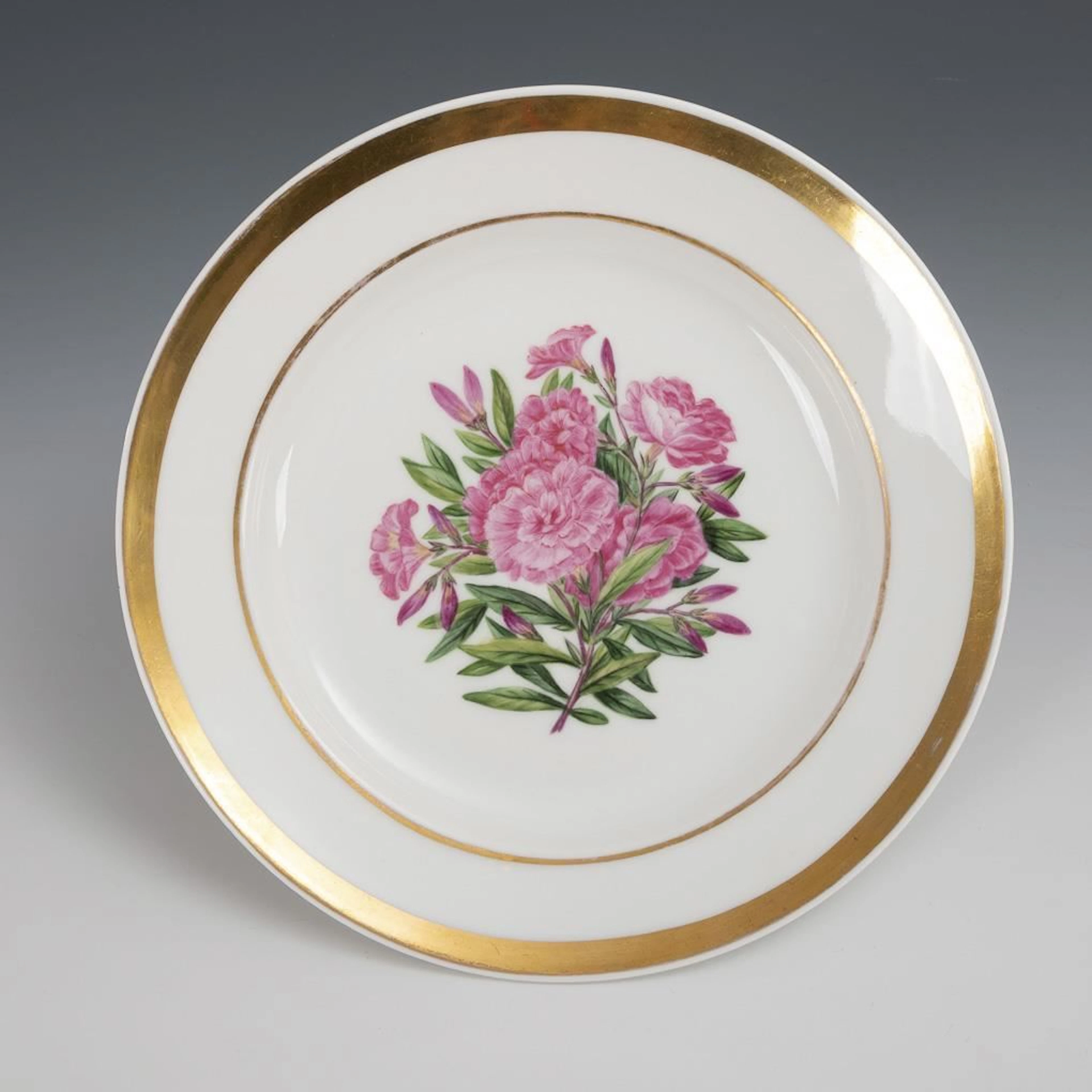Plate with floral design. KPM Berlin.