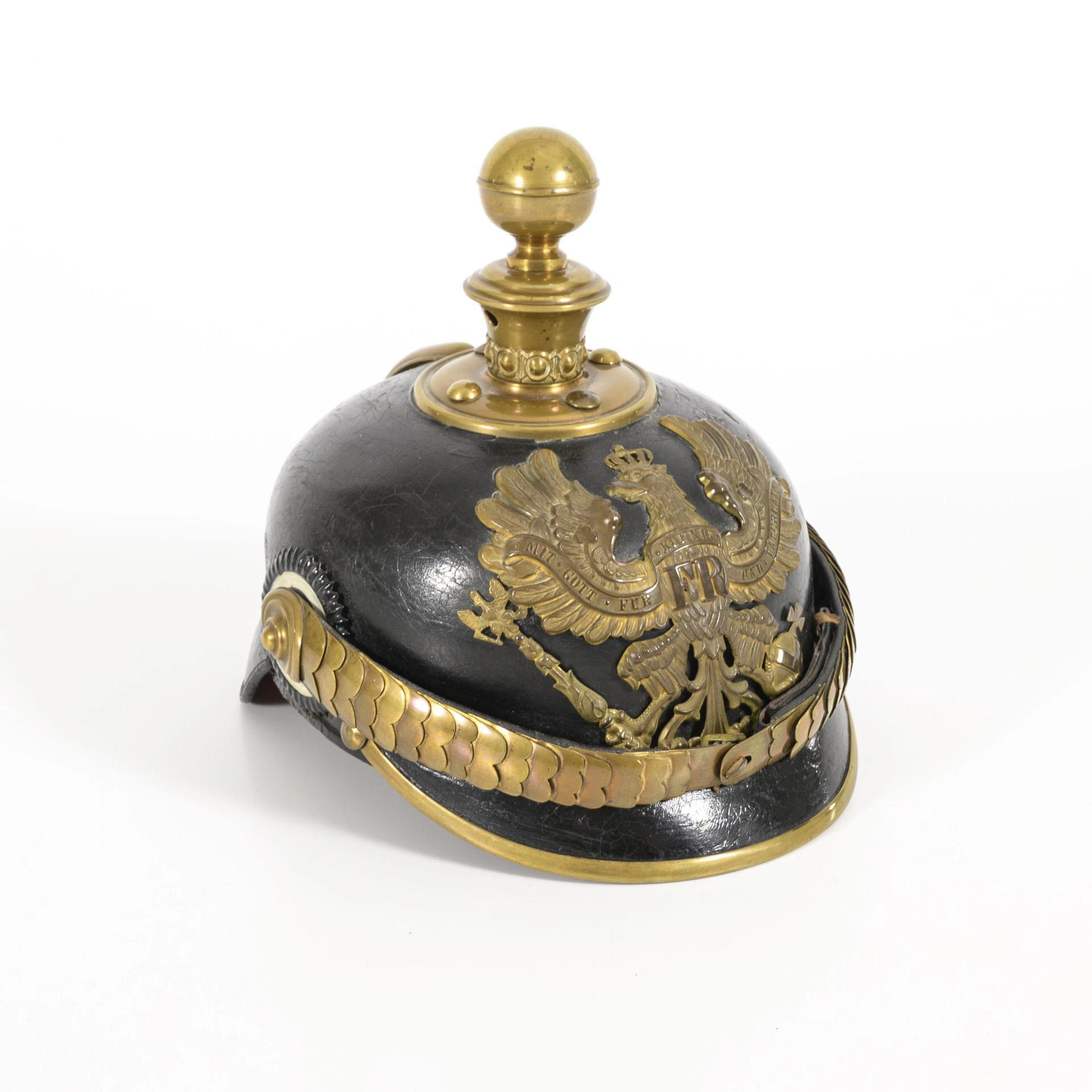 Prussian cannoneer's helmet.
