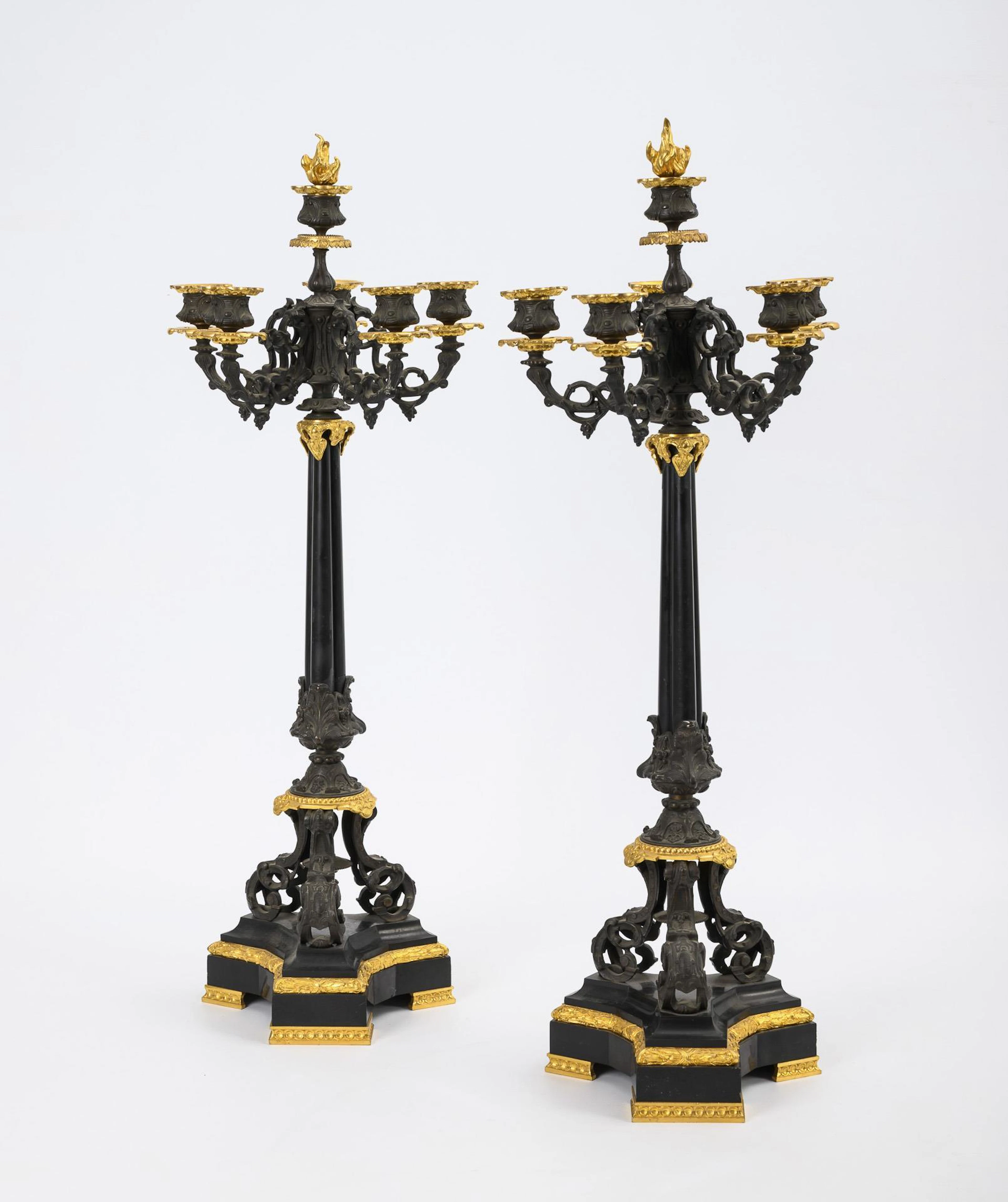 Pair of high-quality, large candelabra.