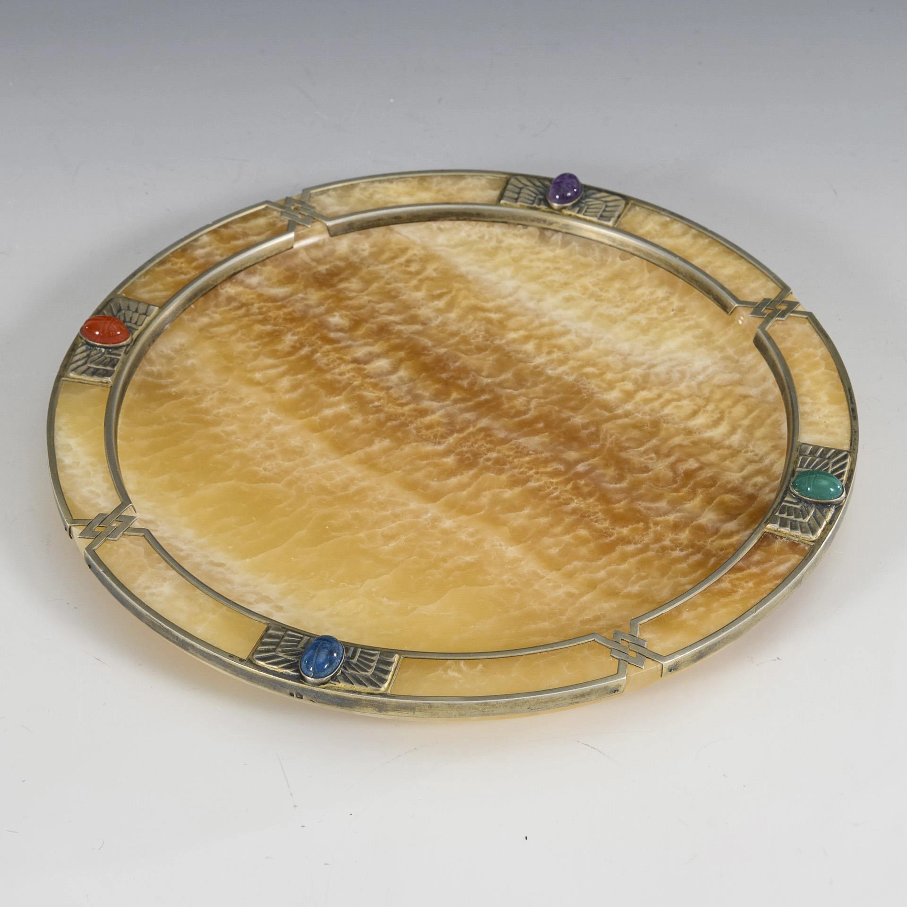 Egyptianizing agate bowl.