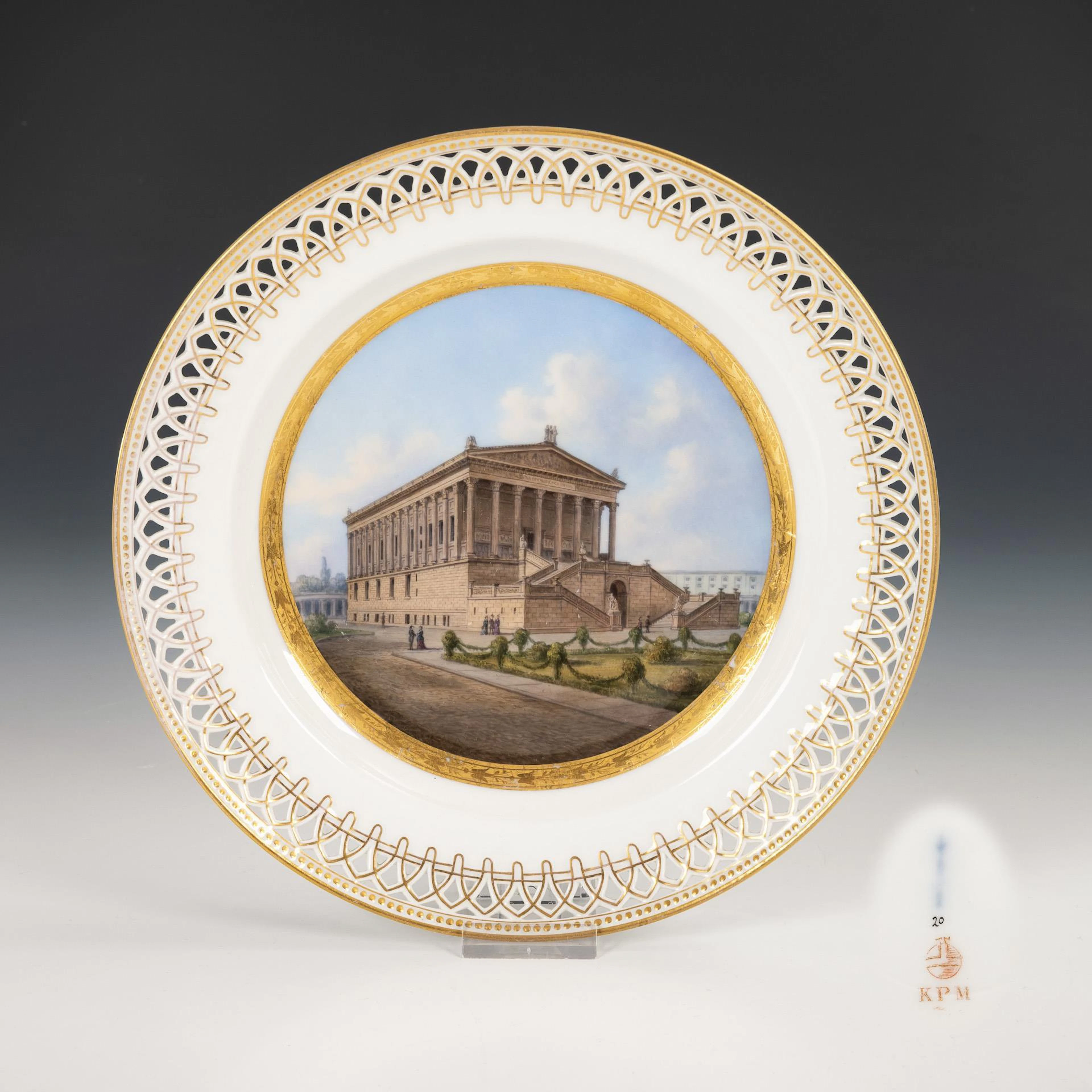 View plate "National Gallery.". KPM Berlin.