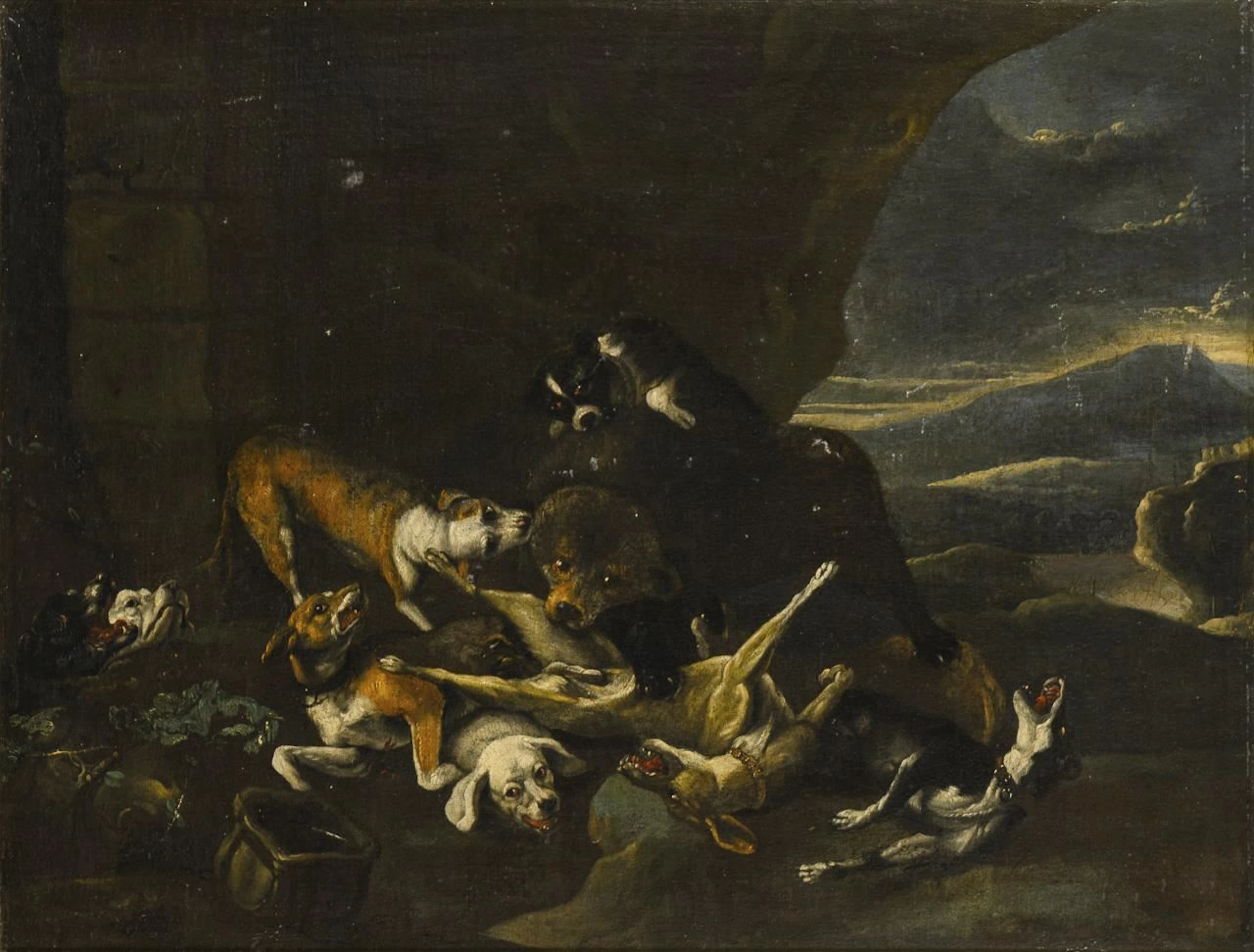 Late Baroque painter: Bear Hunt