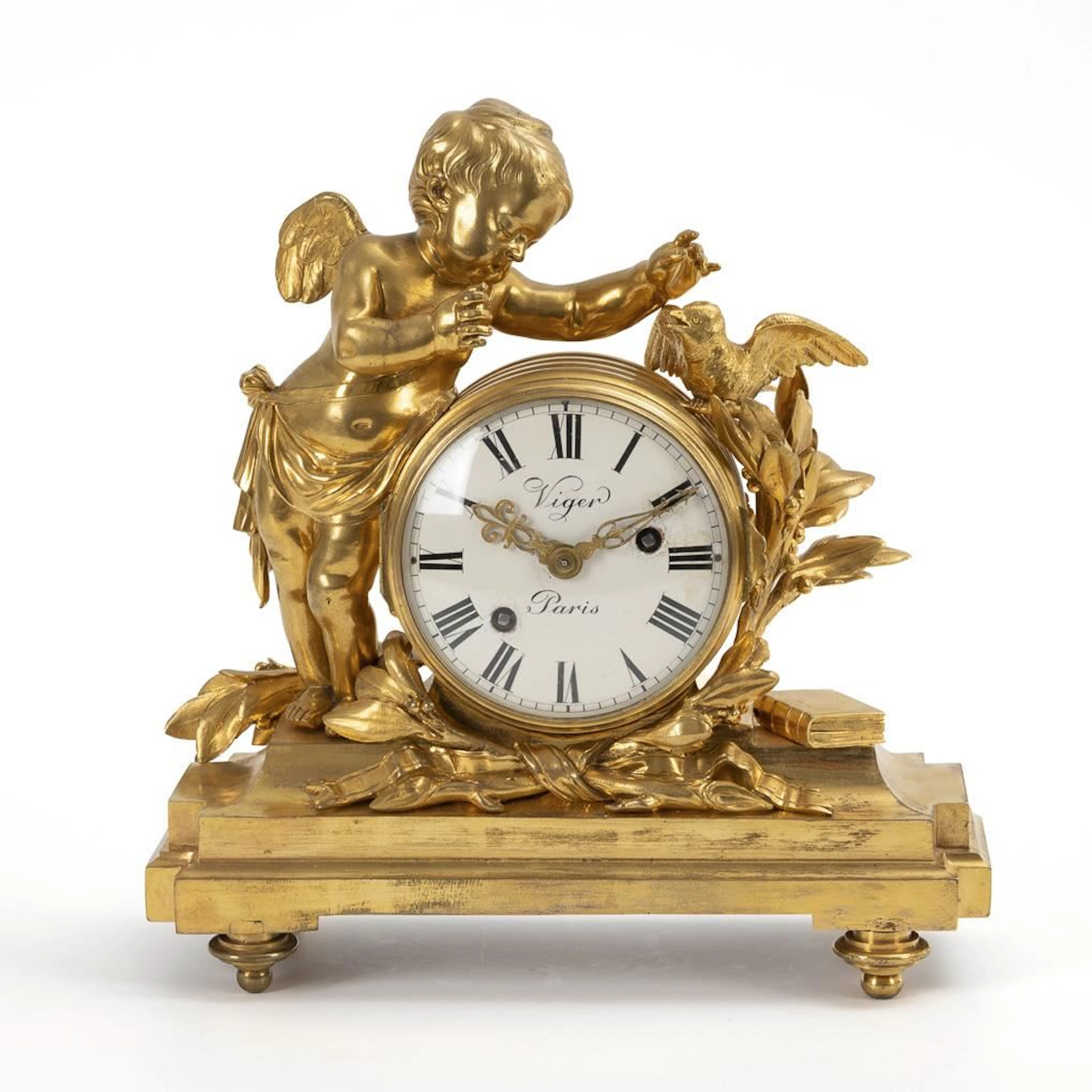 Exceptional historic mantel clock. François Viger.