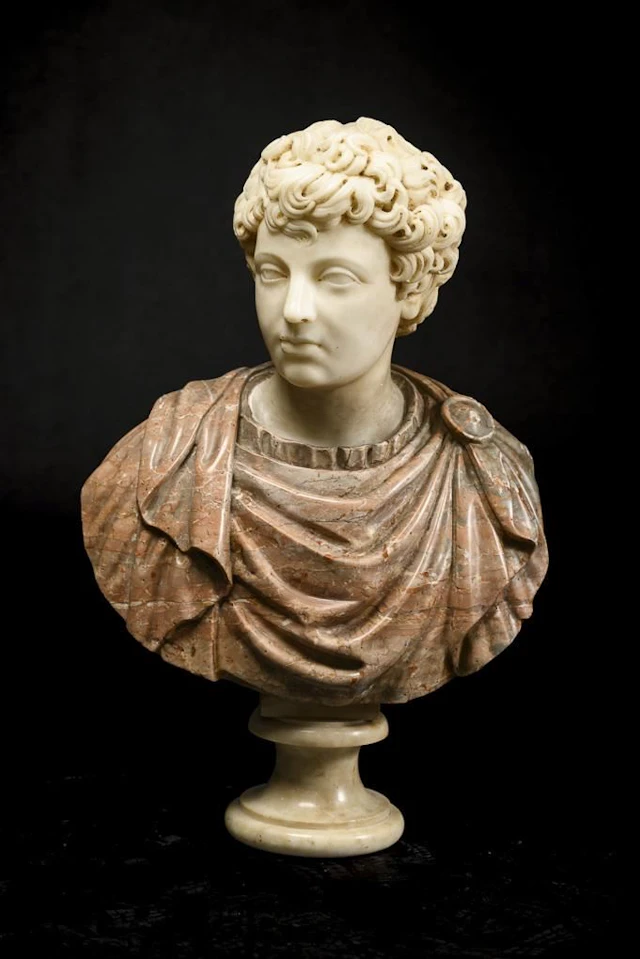Marble bust of a young Roman