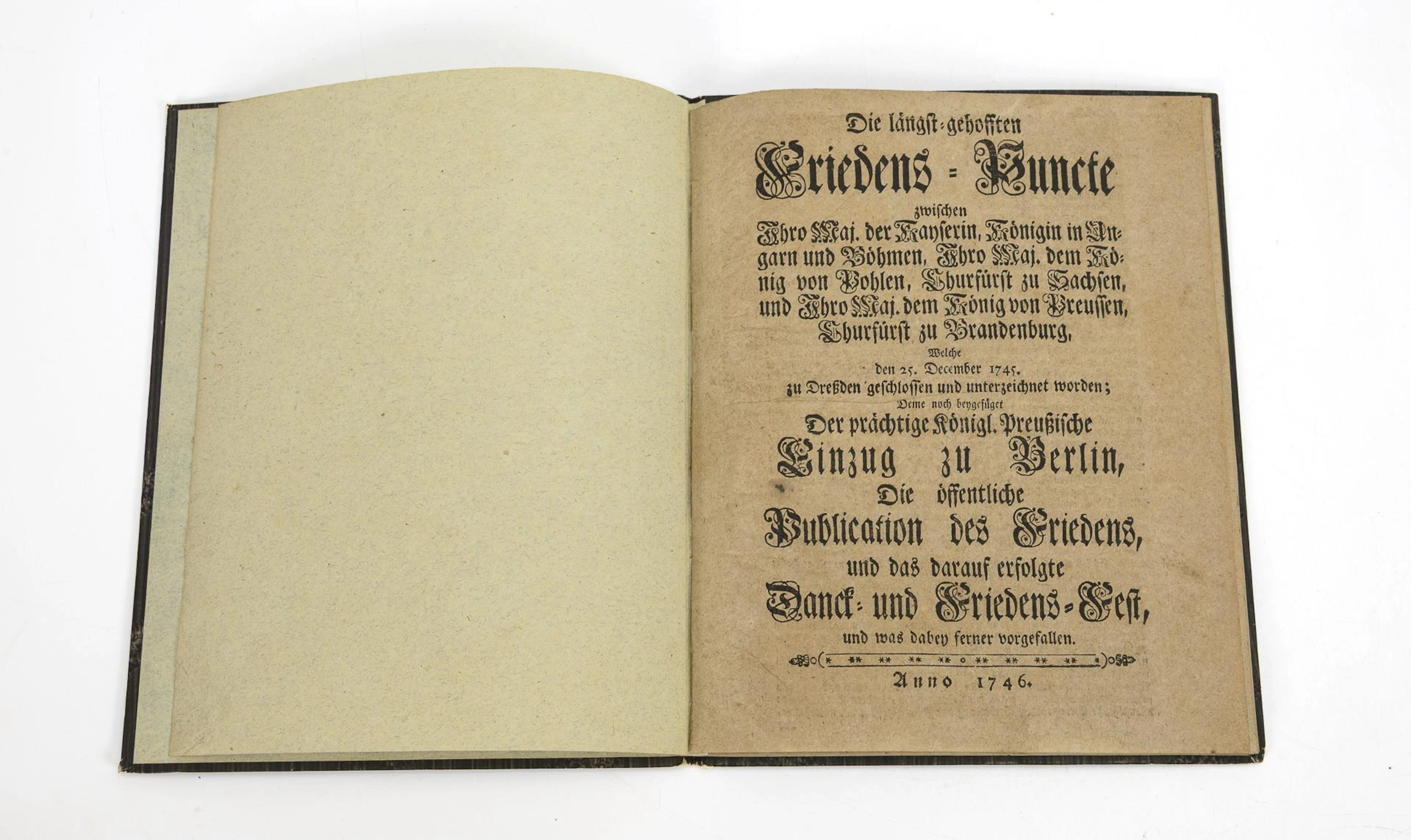 2 pamphlets on the conclusion of the 2nd Silesian War 1745