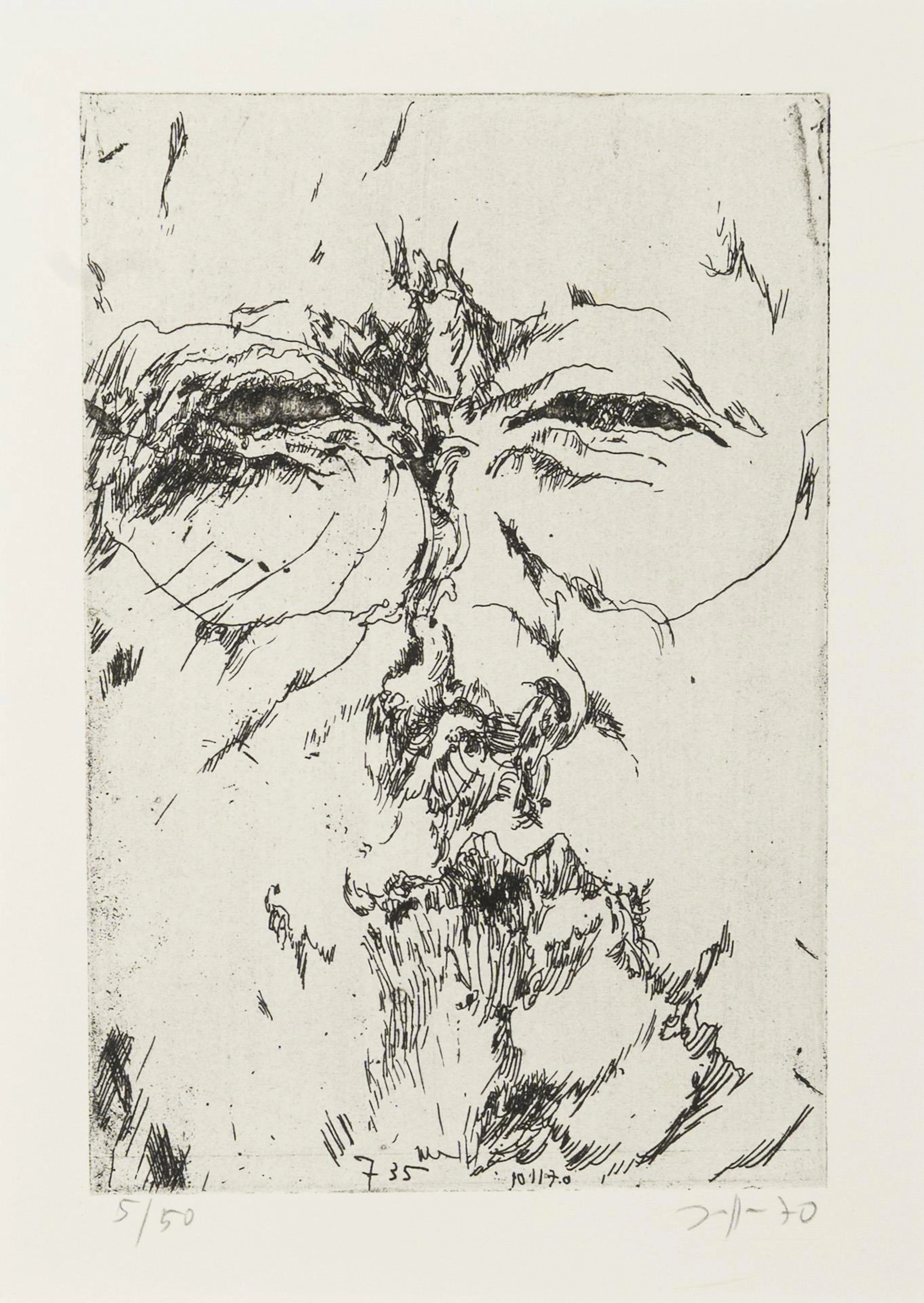 JANSSEN, Horst (1929 - 1995), JANSSEN, Horst (1929 - 1995), Self-portrait