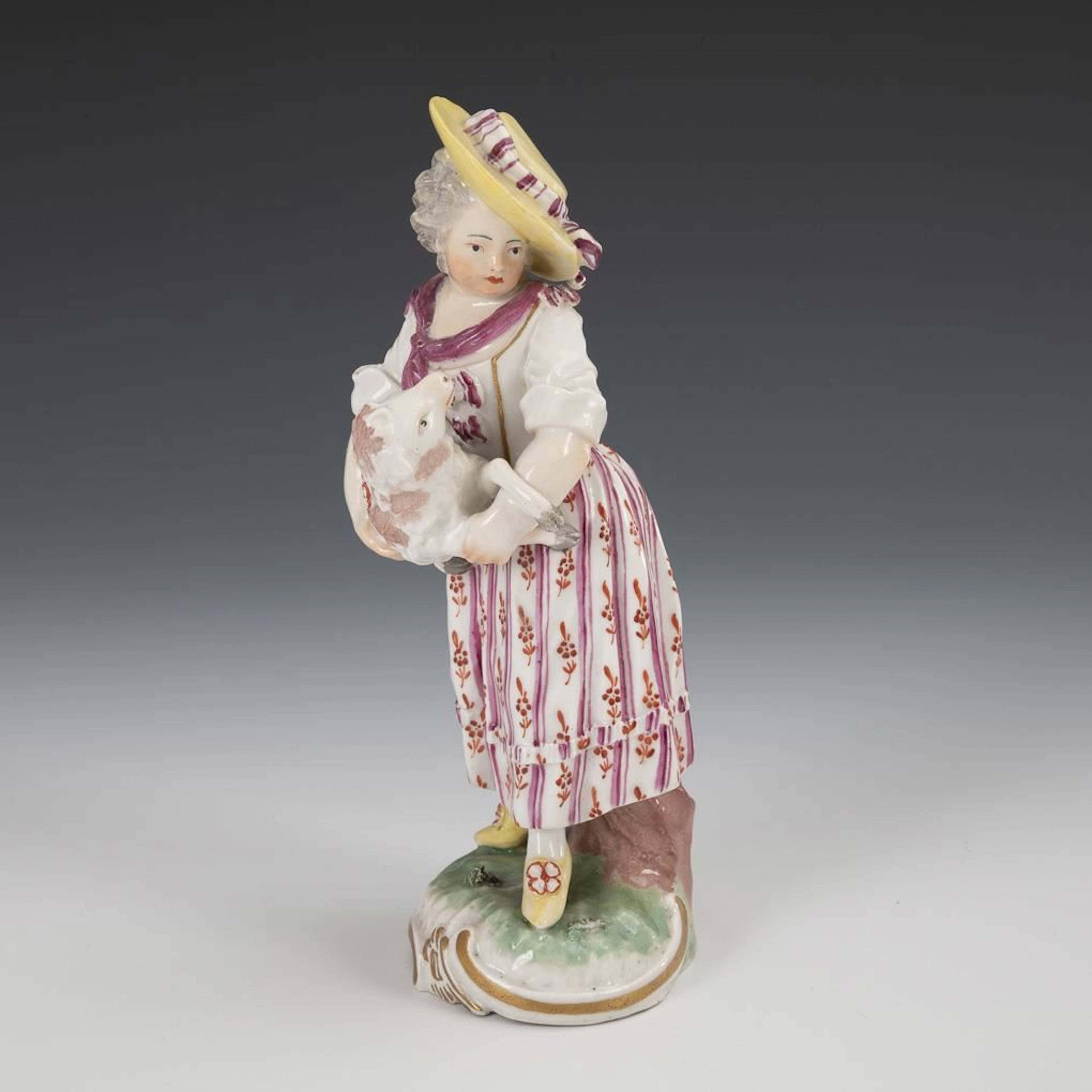 Girl with a Lamb. Frankenthal.