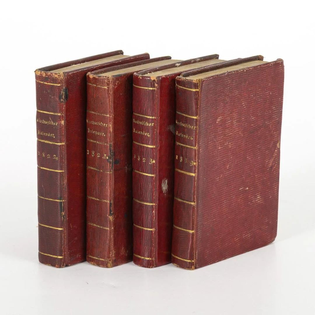 4 early Gotha Genealogical Calendars