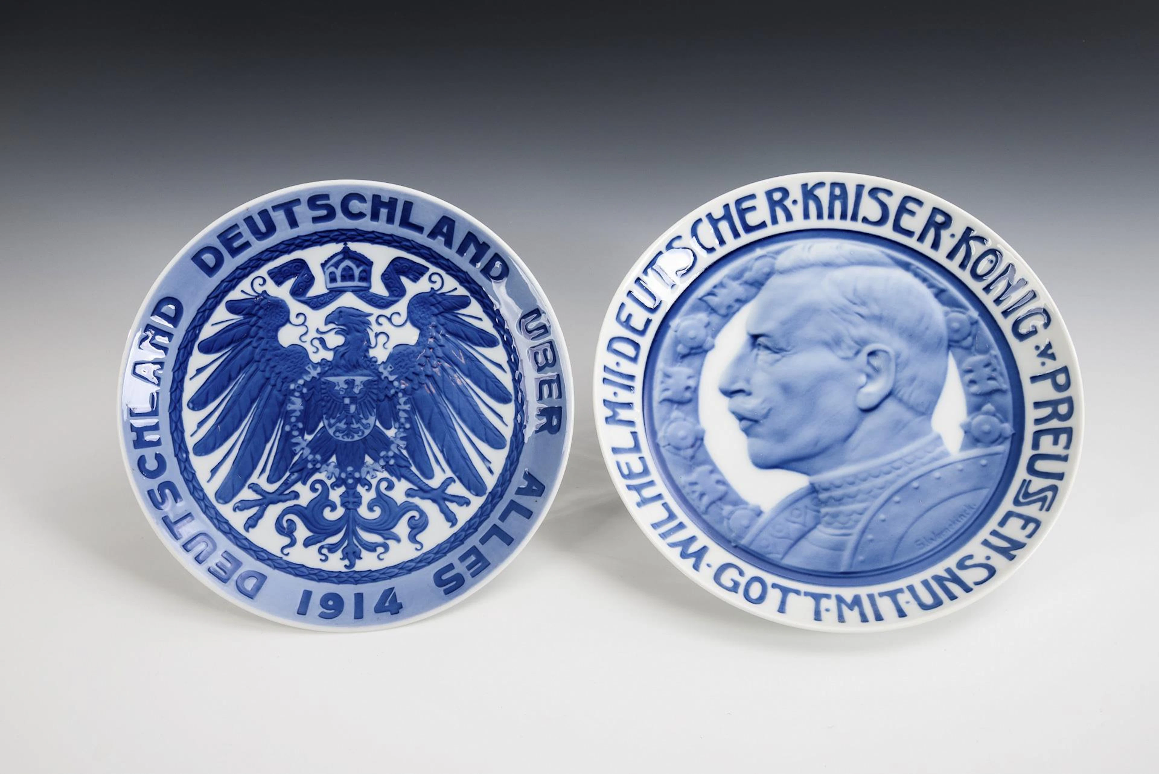 2 patriotic wall plates. Rosenthal.