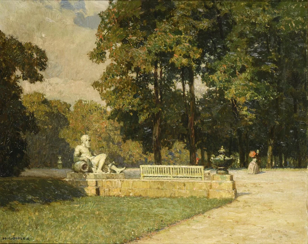 GÖHLER, Hermann (1874 Neustadt/Haardt – 1959 Karlsruhe): "Schwetzingen
