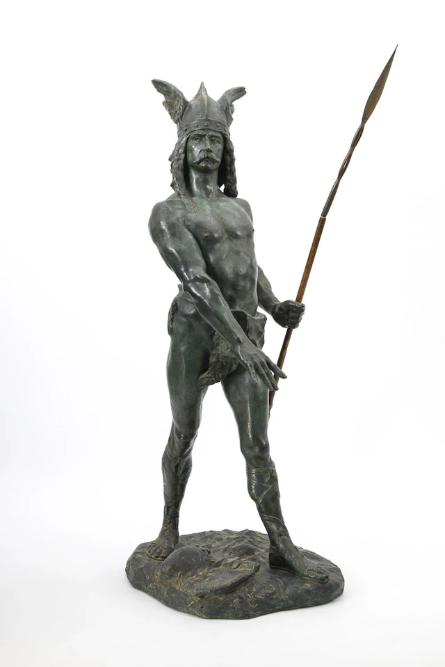 Art Nouveau terracotta figurine "Vercingetorix". König & Lengsfeld