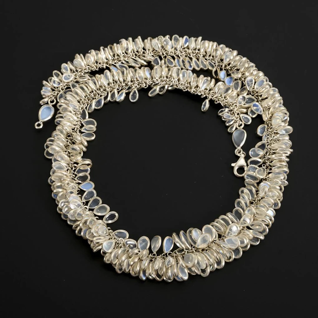 Opulent Moonstone Necklace.