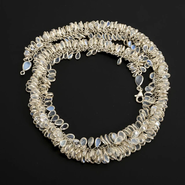 Opulent Moonstone Necklace.