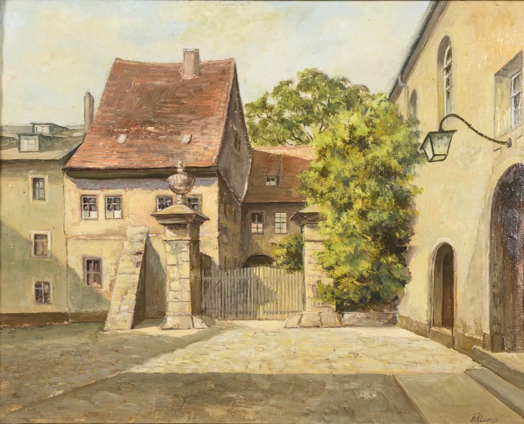 KLUMP, E. KLUMP, E. KLUMP, E. View of the Wittumspalais in Weimar