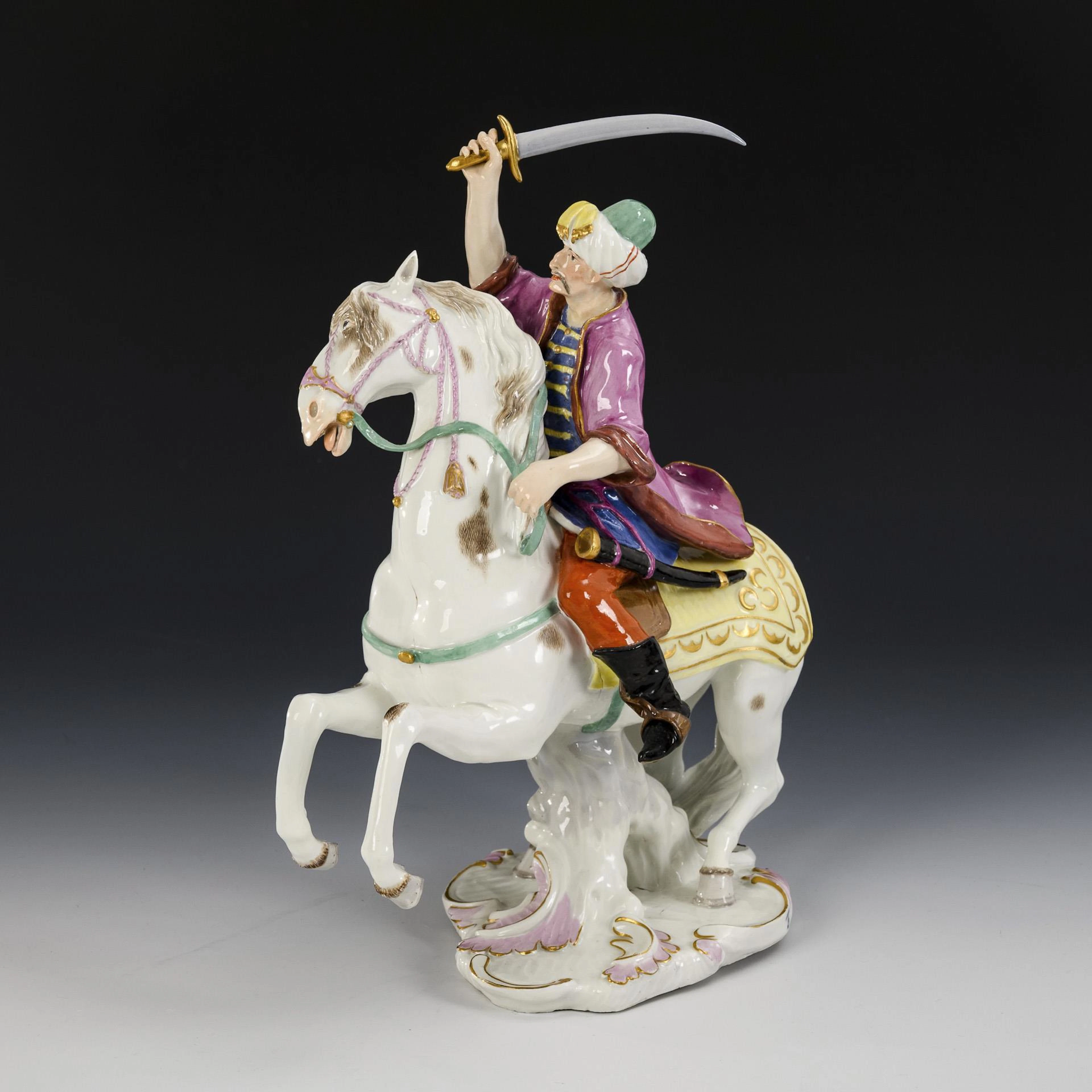 Turk on horse. Fürstenberg.