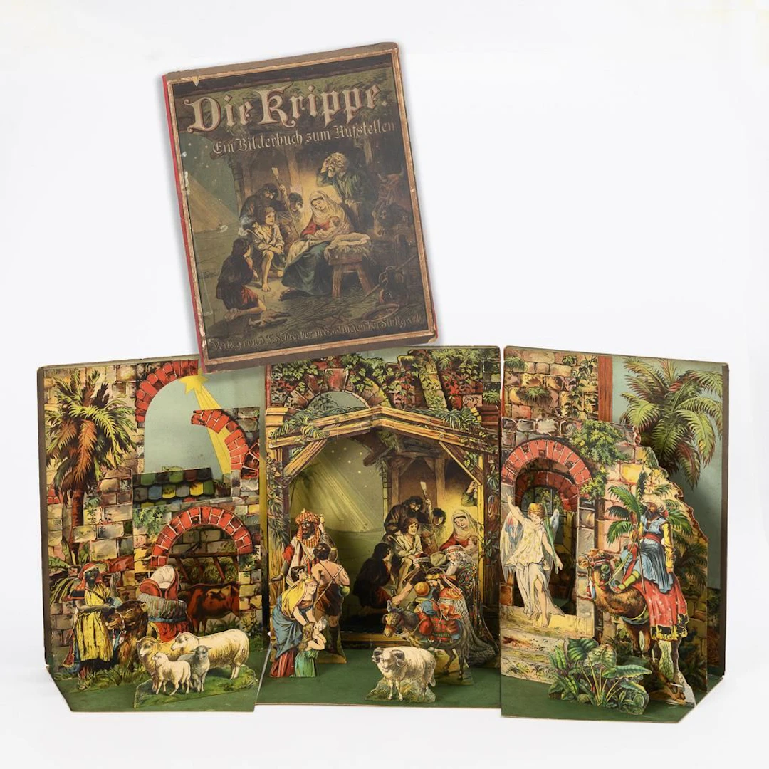 Rare book "The Nativity Scene: A Pop-Up Picture Book". Published by