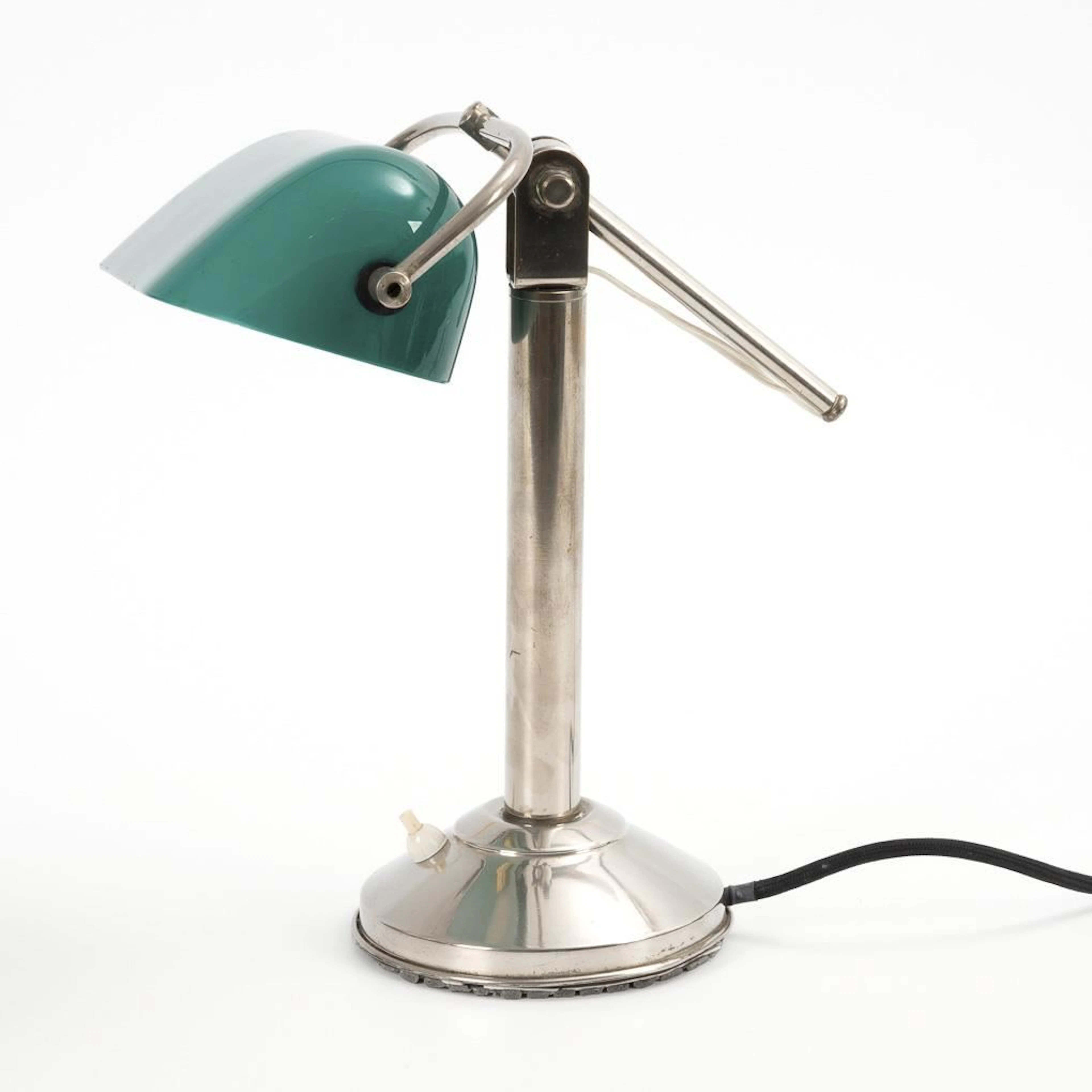 Art Deco banker's lamp.