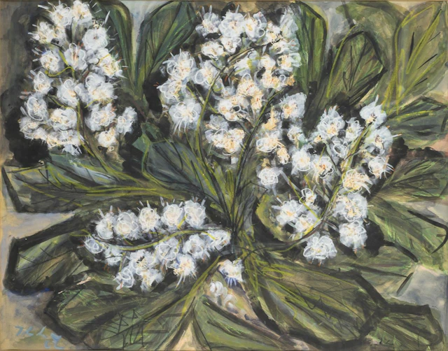 Indistinctly signed: Bouquet