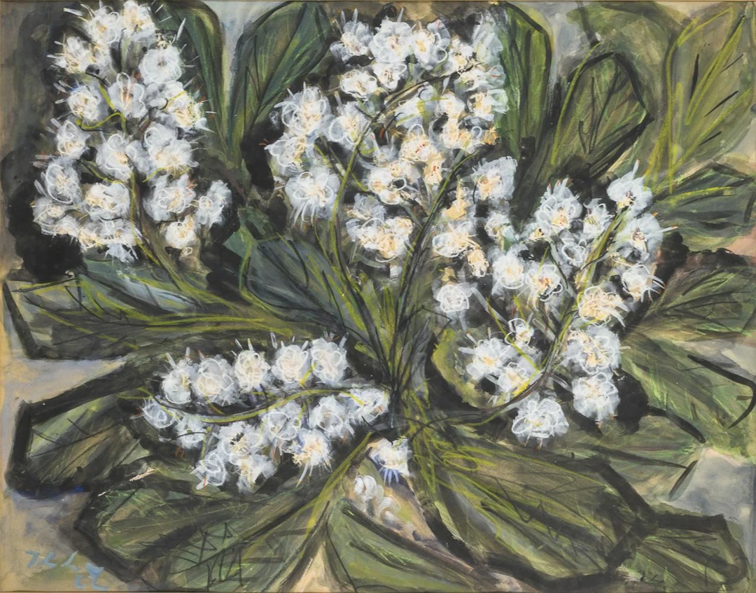 Indistinctly signed: Bouquet