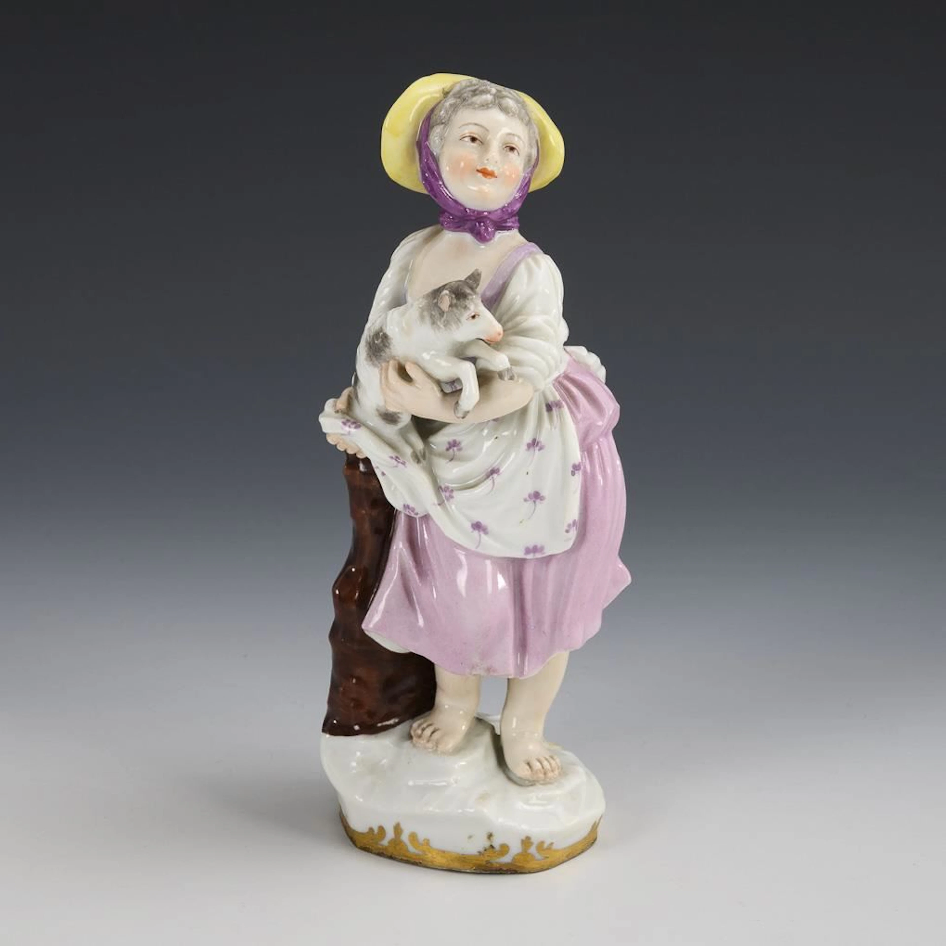Shepherdess with Lamb.