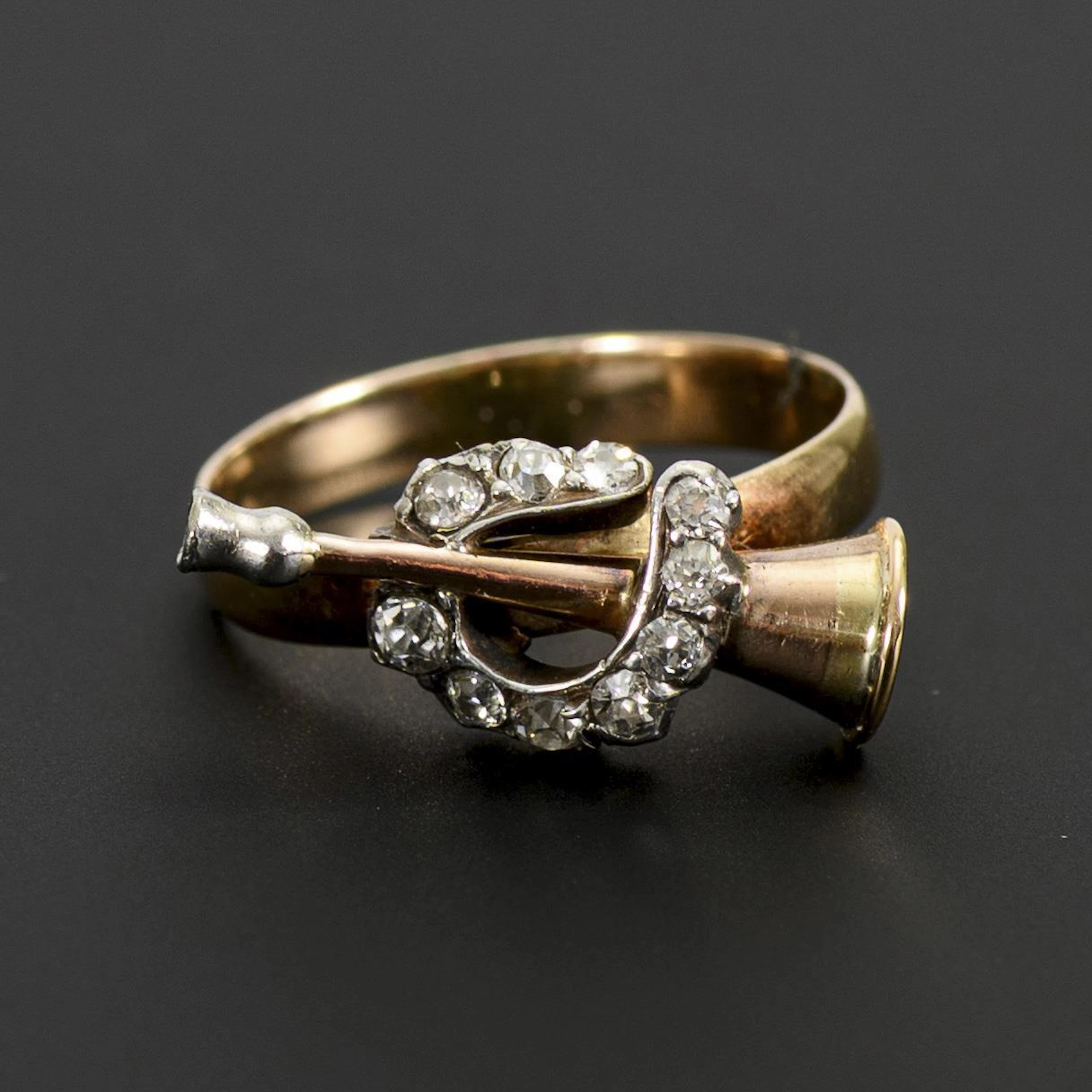 Original ring with trumpet.