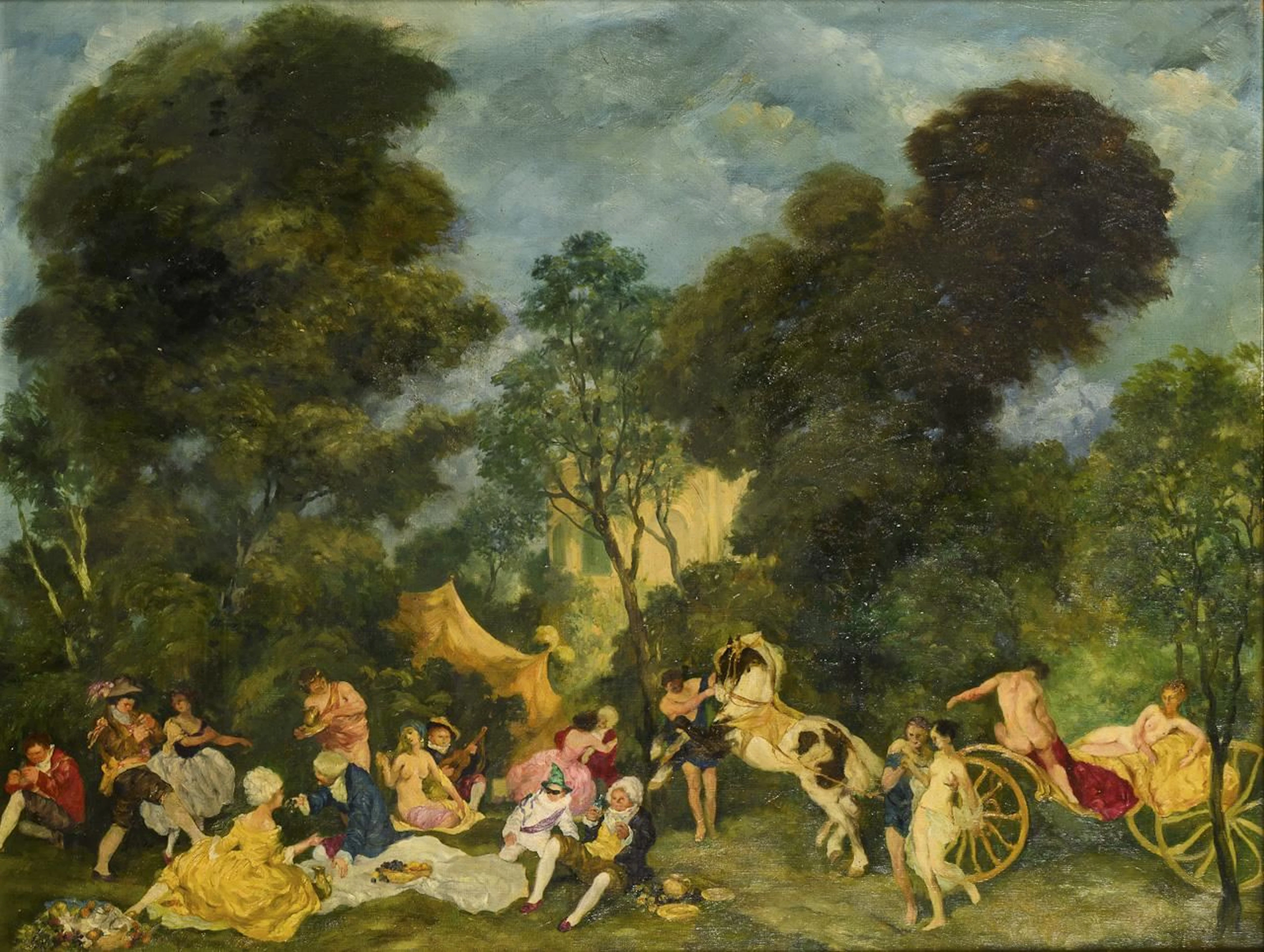 DIER, Erhard Amadeus (1893 Vienna – 1969 Klosterneuburg): Bacchanalian Scene.