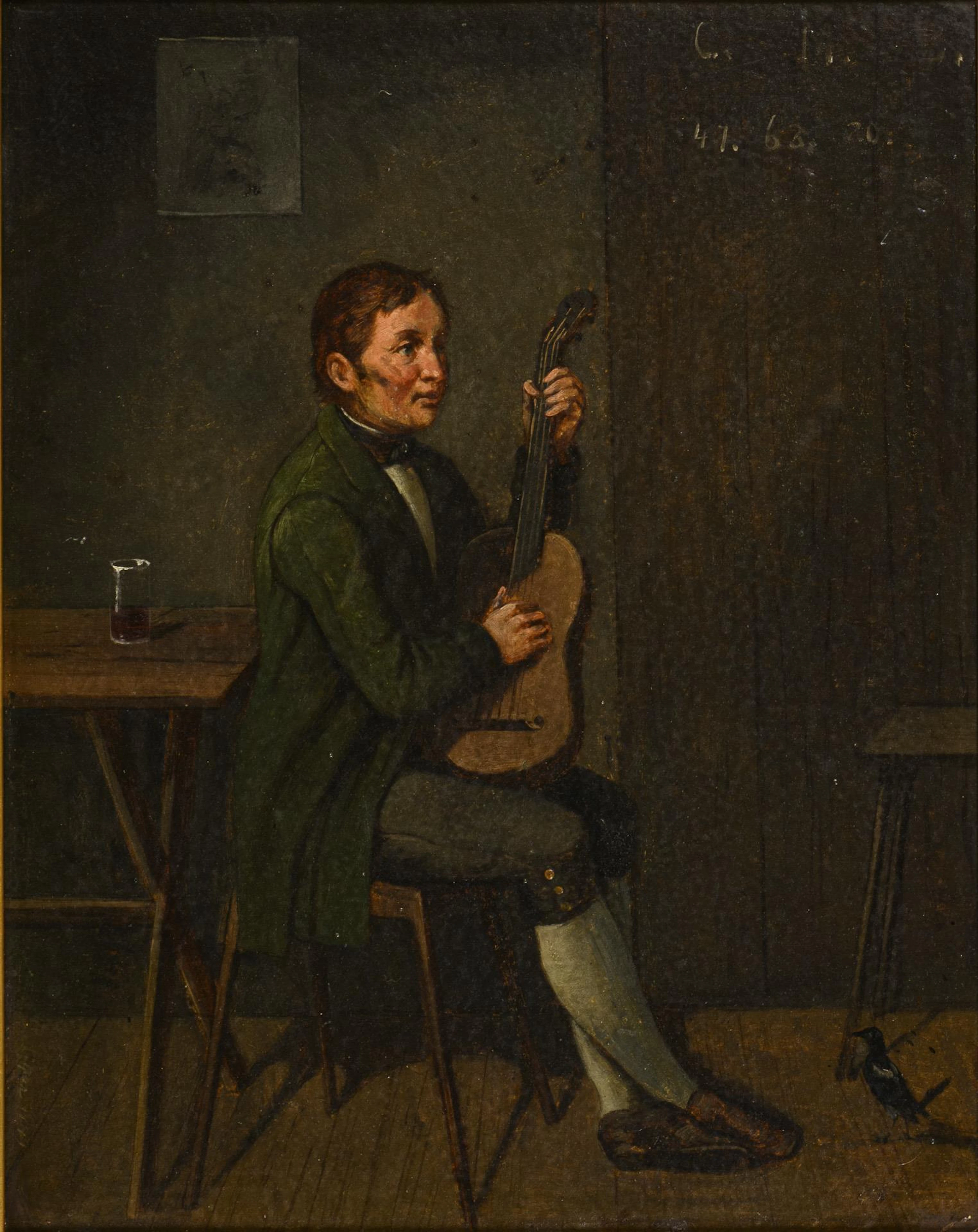 Monogrammist "C.M.B.": Guitar player