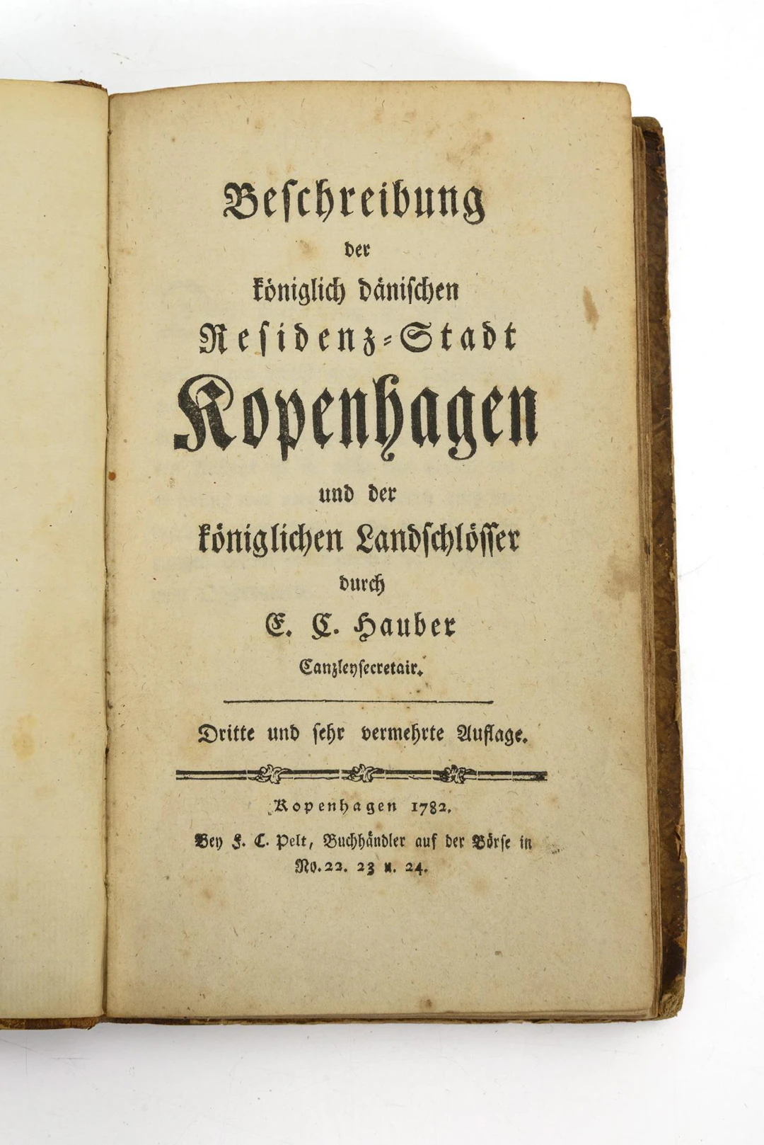 HAUBER, E.C, HAUBER, E.C, HAUBER, E.C, "Description of the royal Danish