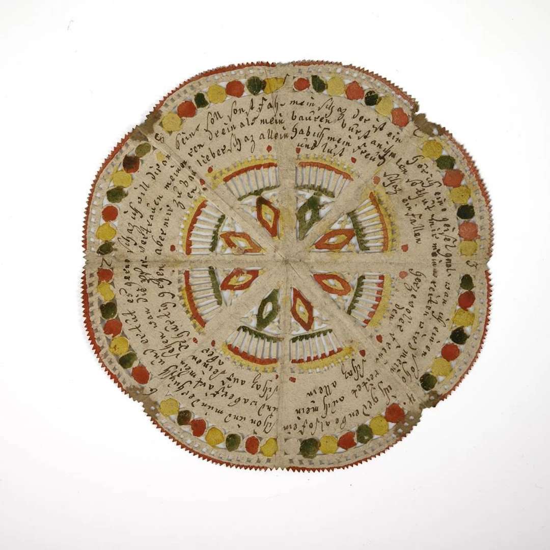Museum-quality paper love token.